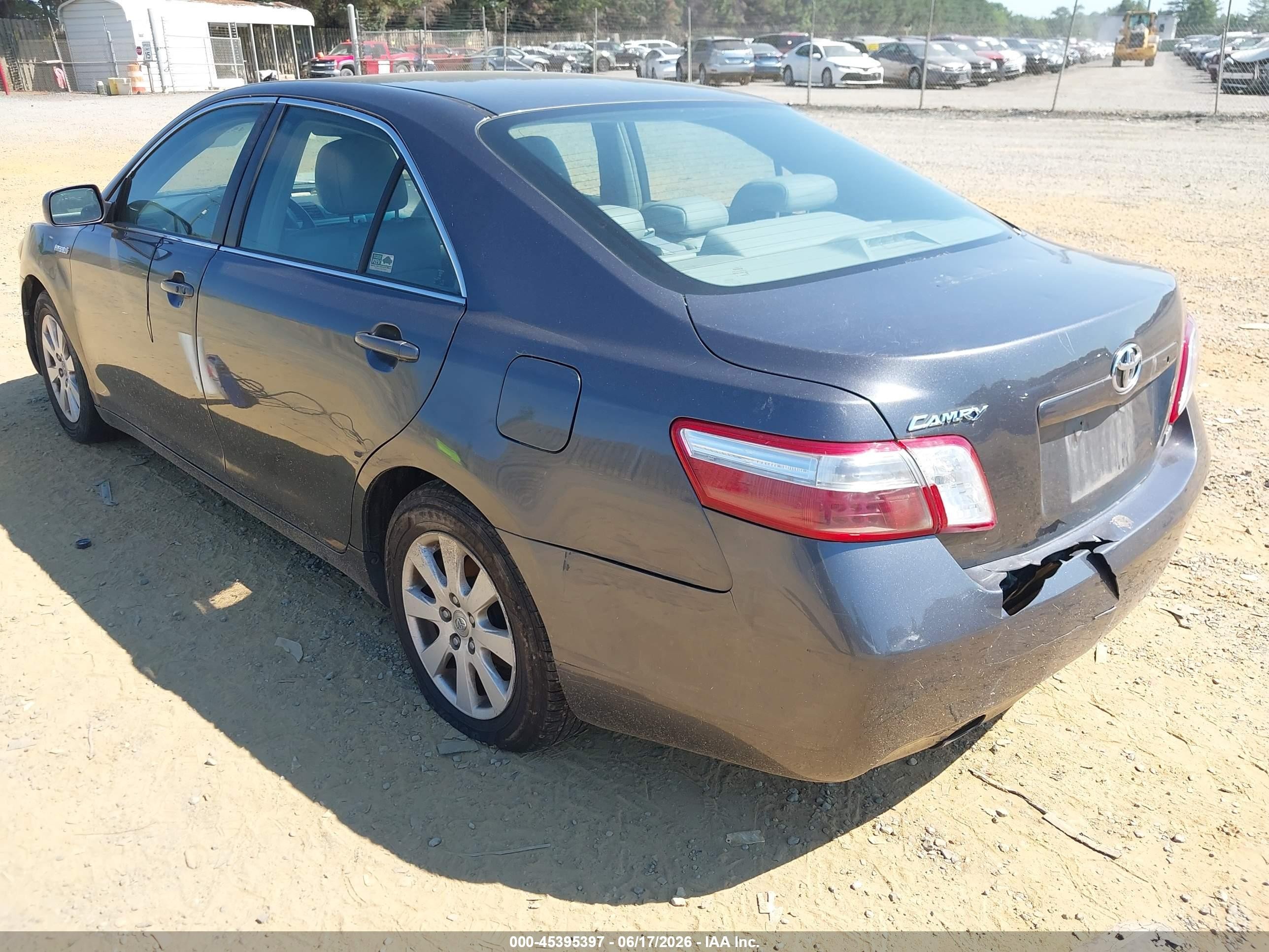 2009 Toyota Camry Hybrid   Серый vin: 4T1BB46K69U095281