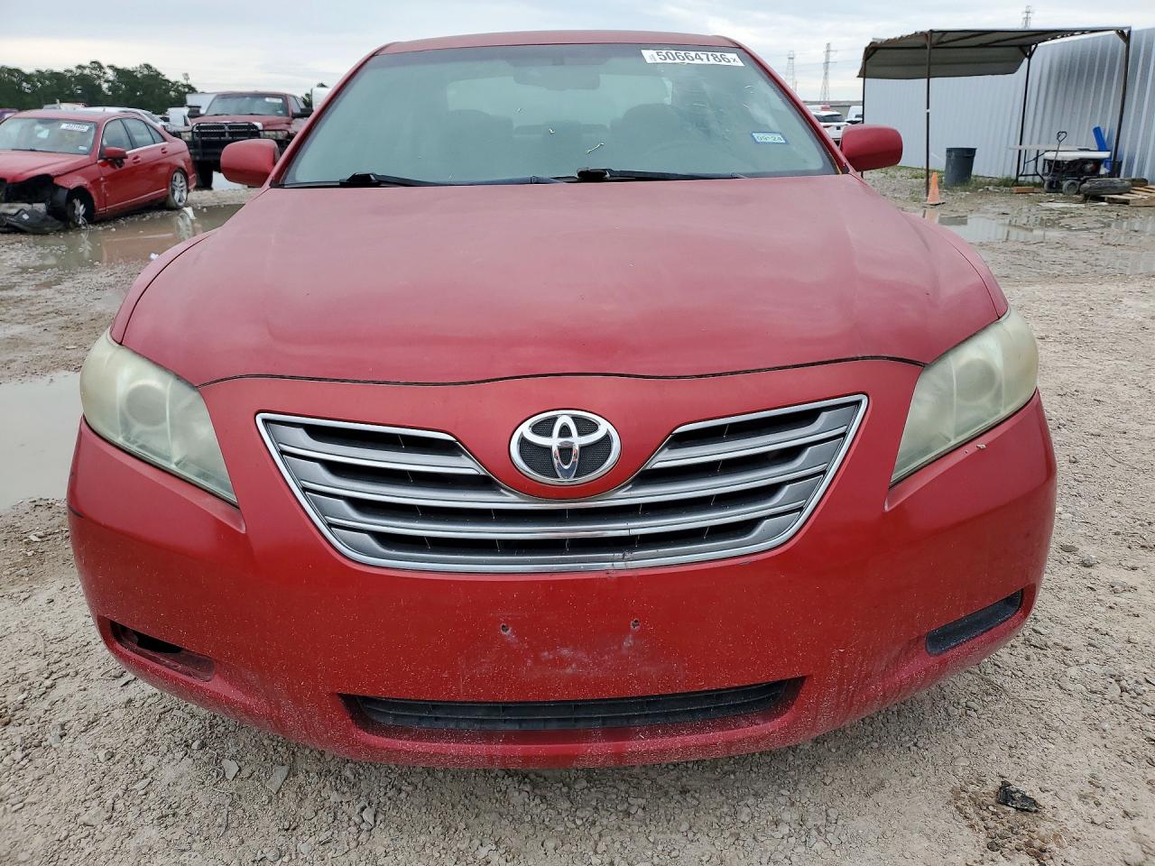 2007 Toyota Camry Hybrid Red vin: 4T1BB46K77U011451