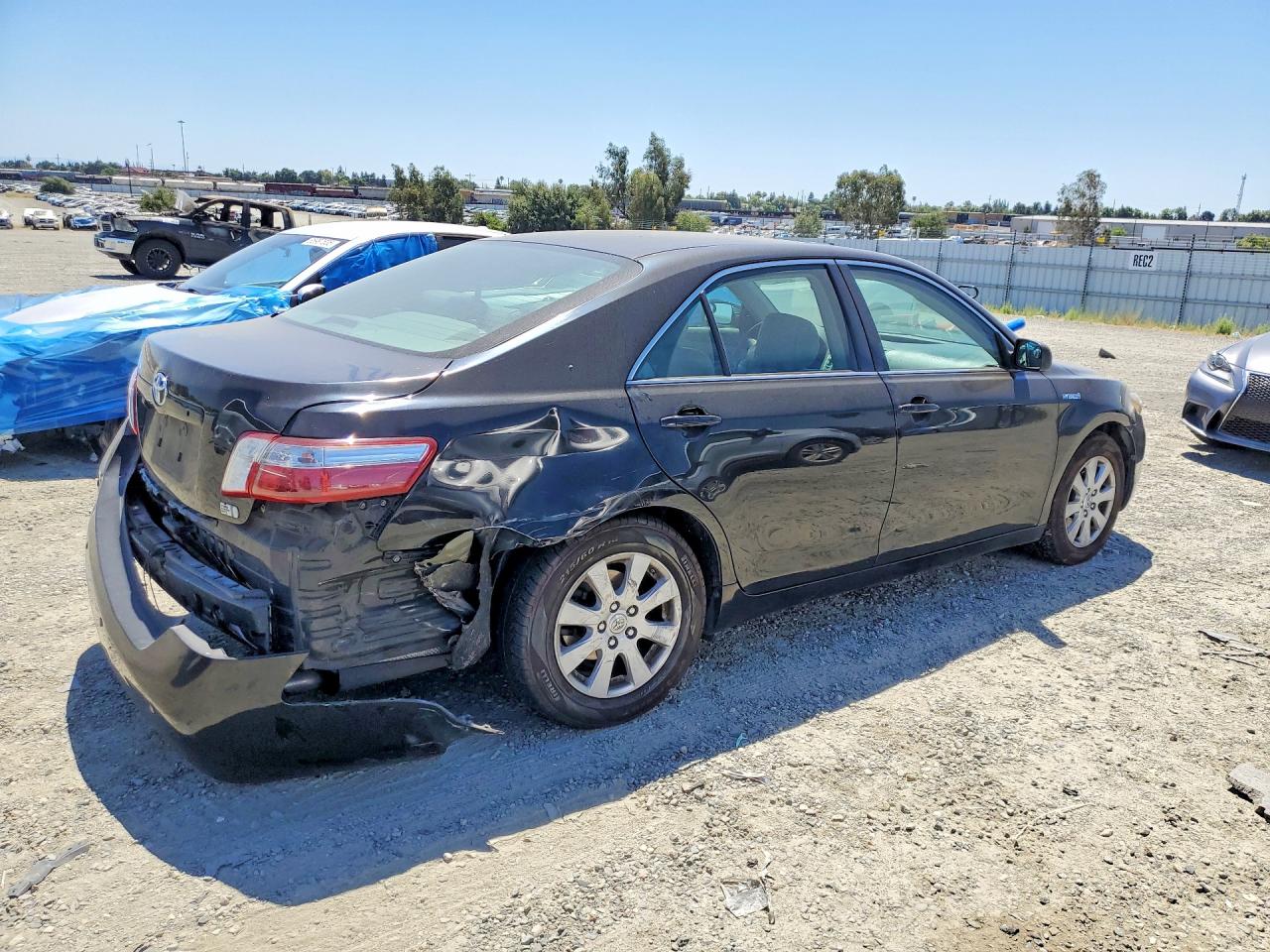 2007 Toyota Camry Hybrid Black vin: 4T1BB46K77U012793