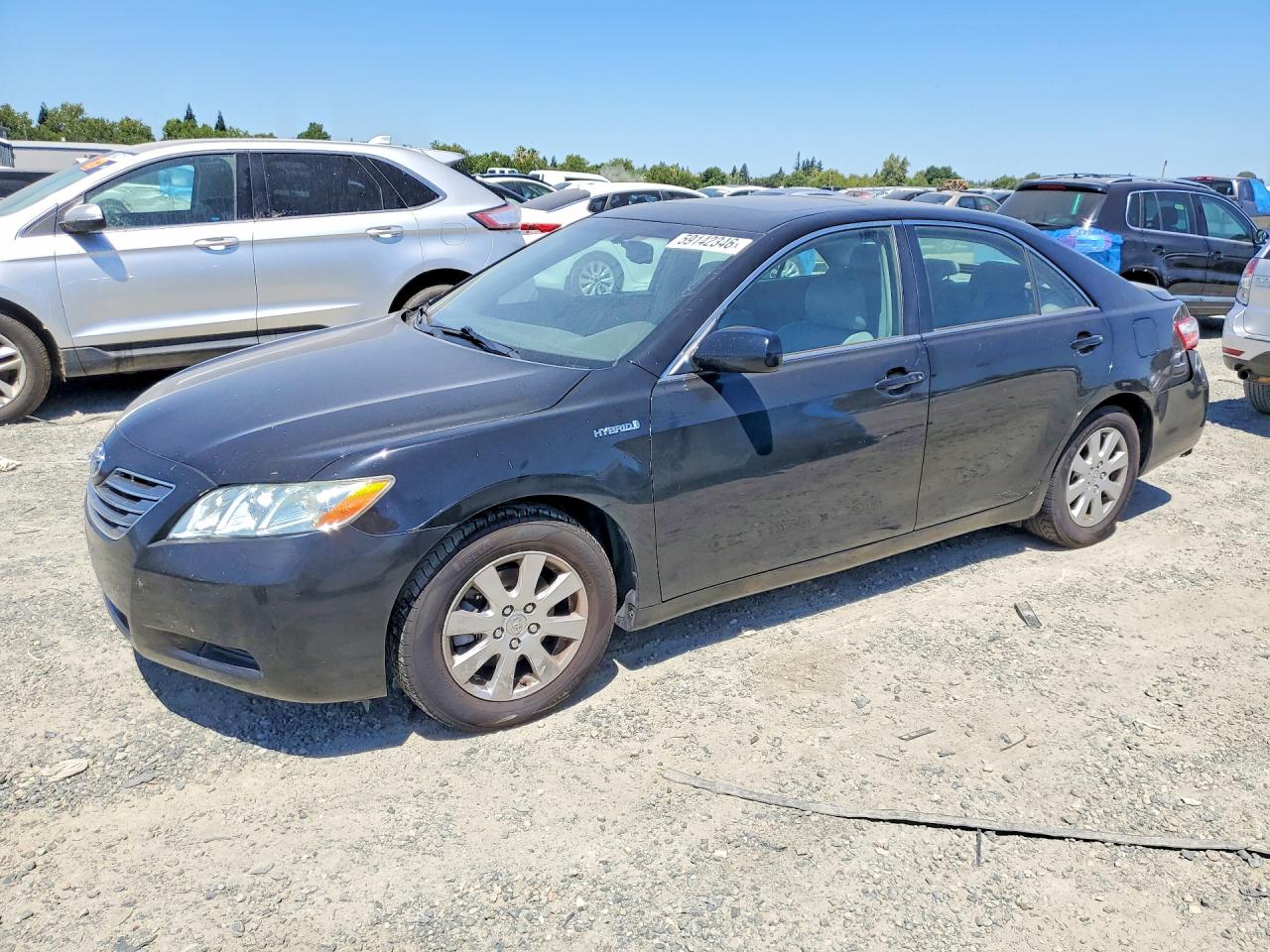 2007 Toyota Camry Hybrid Black vin: 4T1BB46K77U012793