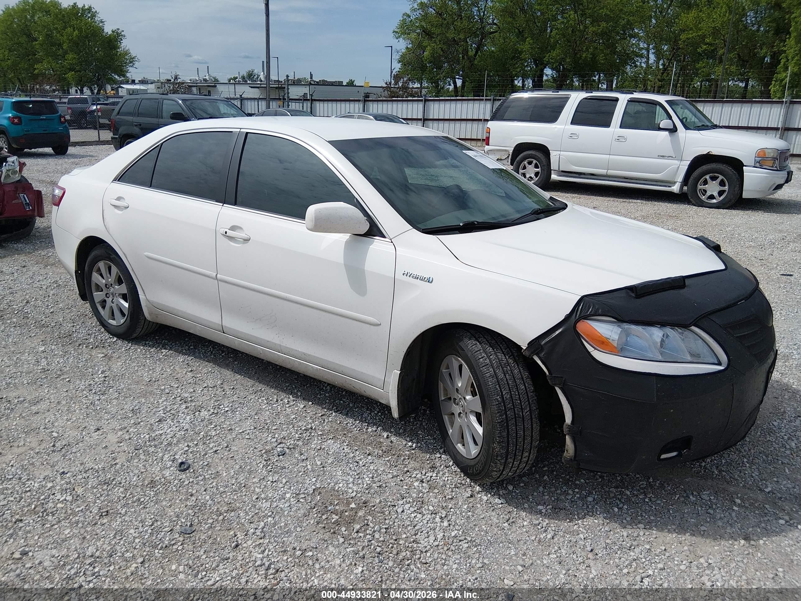 2007 Toyota Camry Hybrid   White vin: 4T1BB46K77U024863