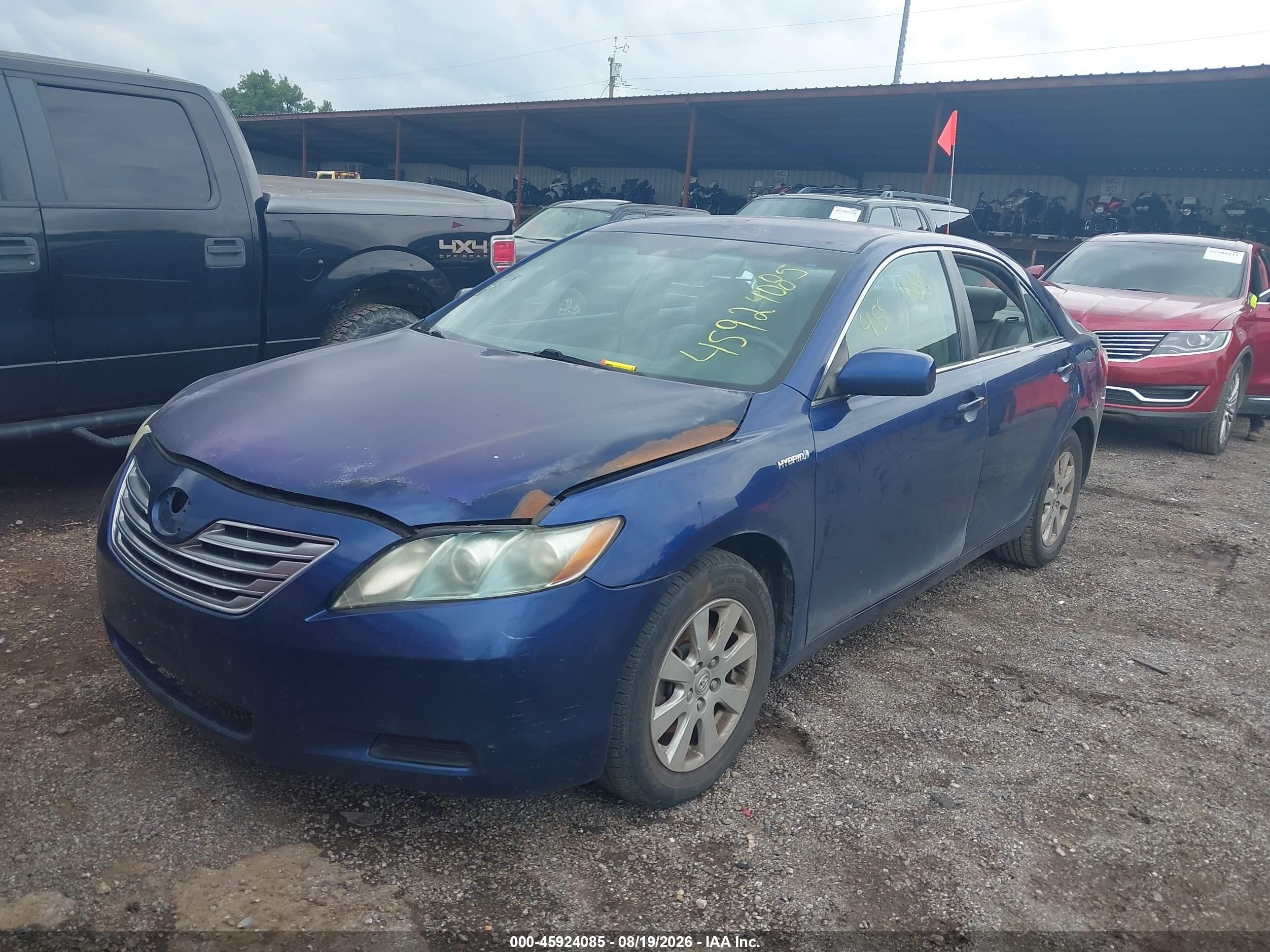 2007 Toyota Camry Hybrid   Blue vin: 4T1BB46K77U027410