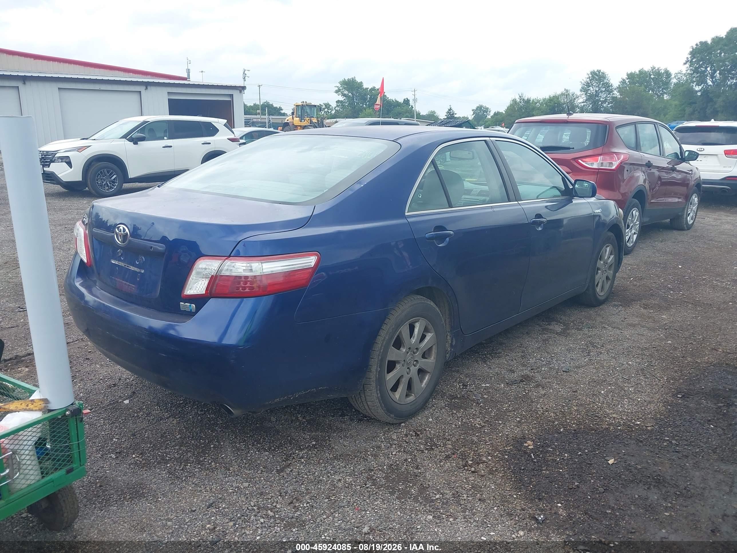 2007 Toyota Camry Hybrid   Blue vin: 4T1BB46K77U027410