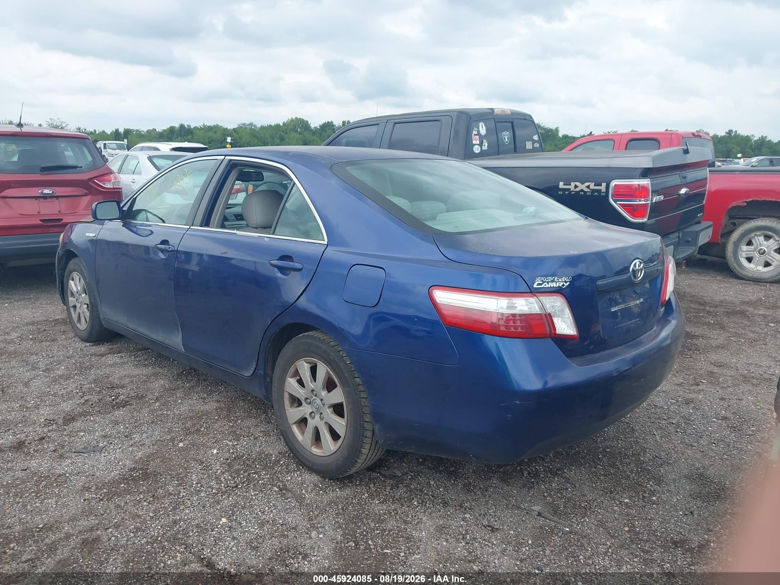 2007 Toyota Camry Hybrid   Blue vin: 4T1BB46K77U027410