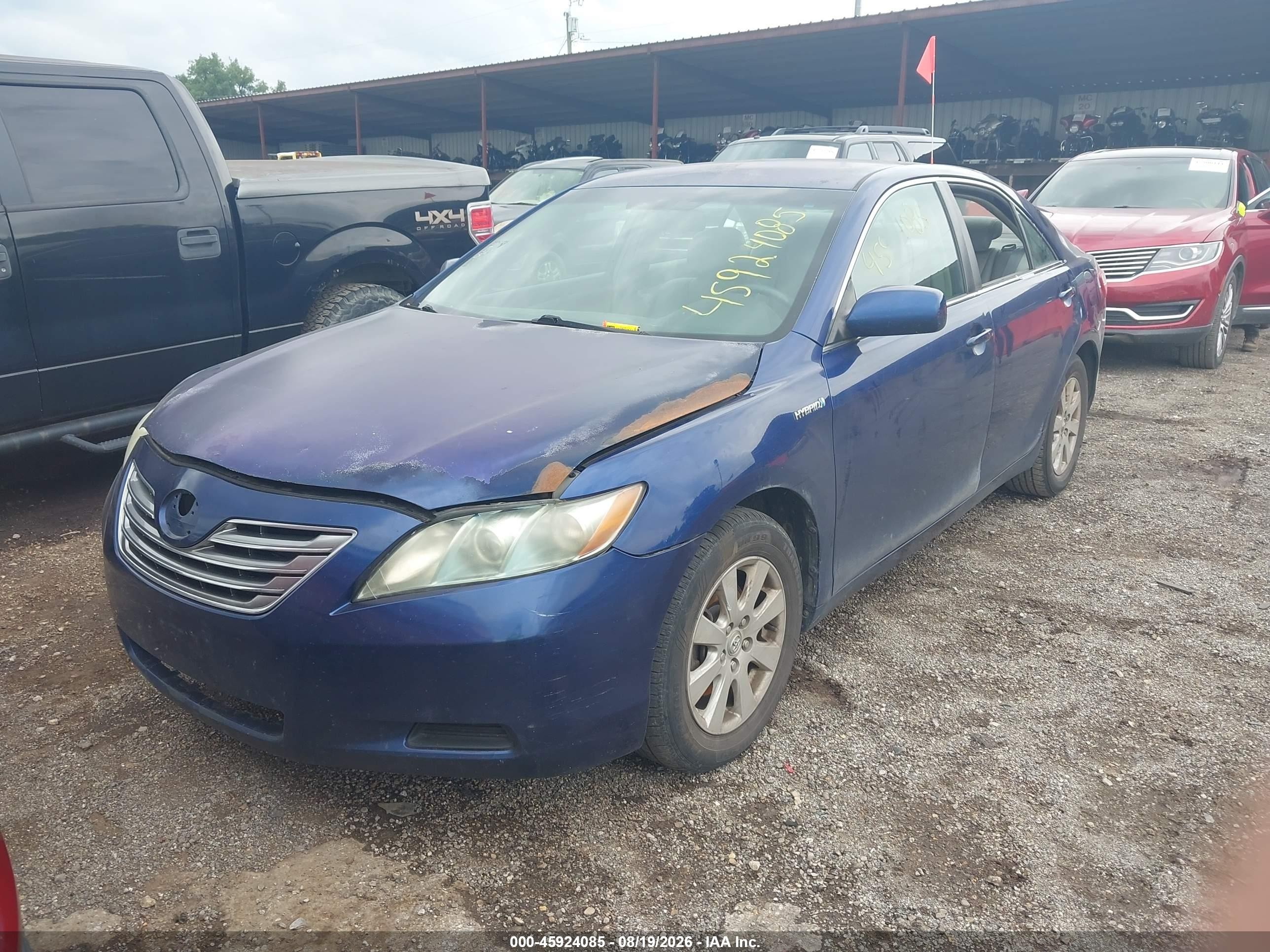 2007 Toyota Camry Hybrid   Blue vin: 4T1BB46K77U027410