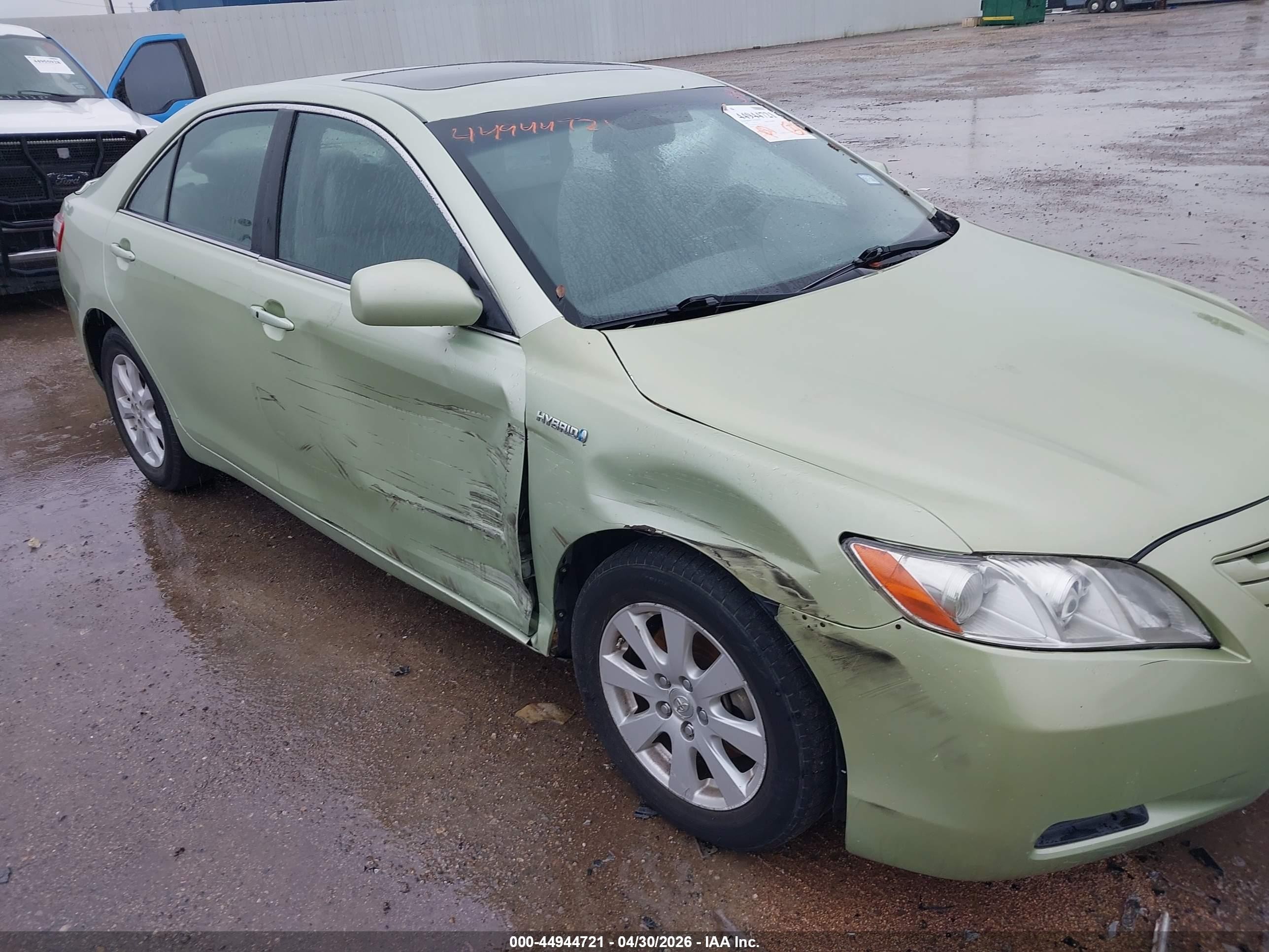 2009 Toyota Camry Hybrid   Green vin: 4T1BB46K79U066632
