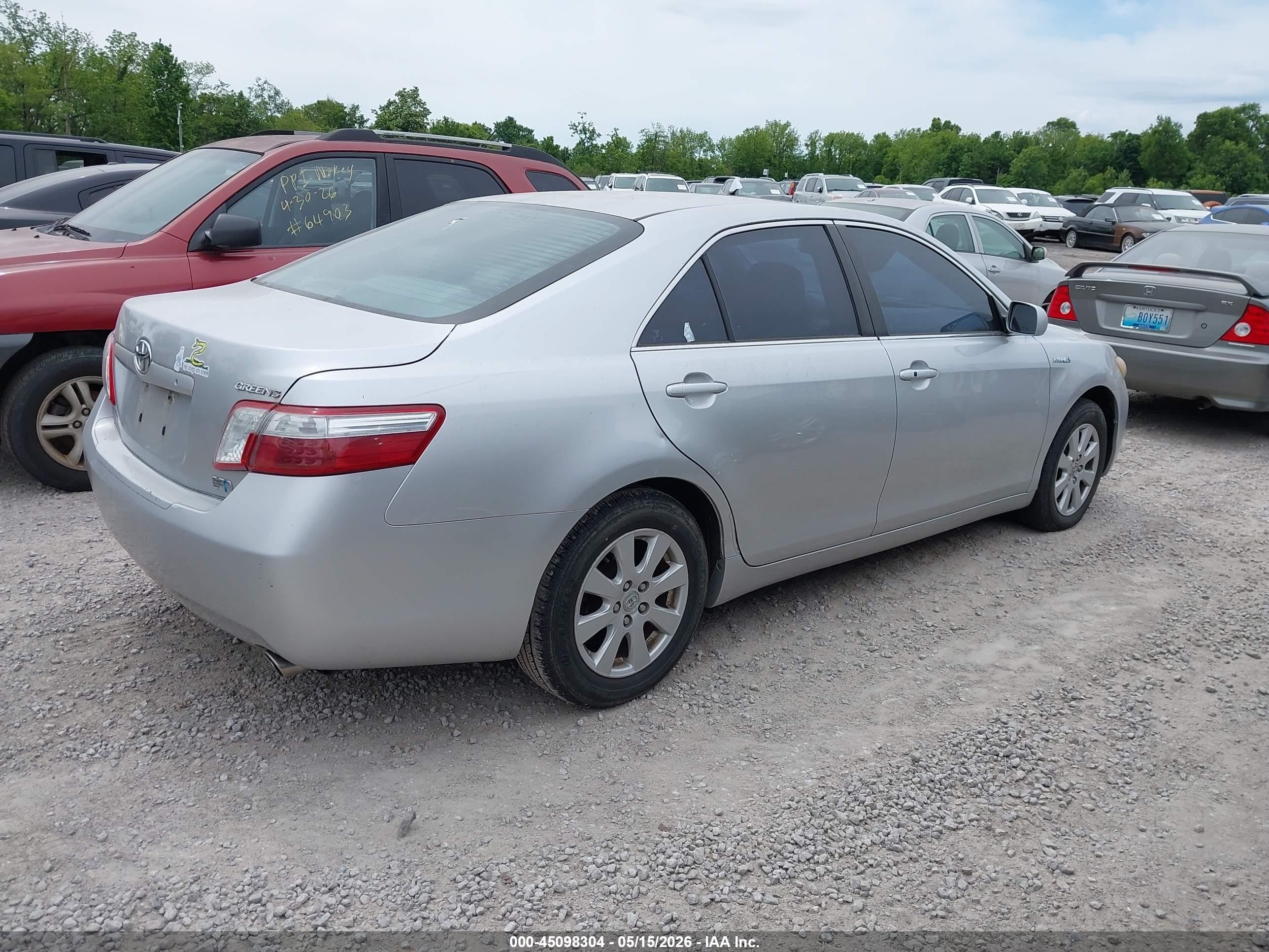 2009 Toyota Camry Hybrid   Silver vin: 4T1BB46K79U070986