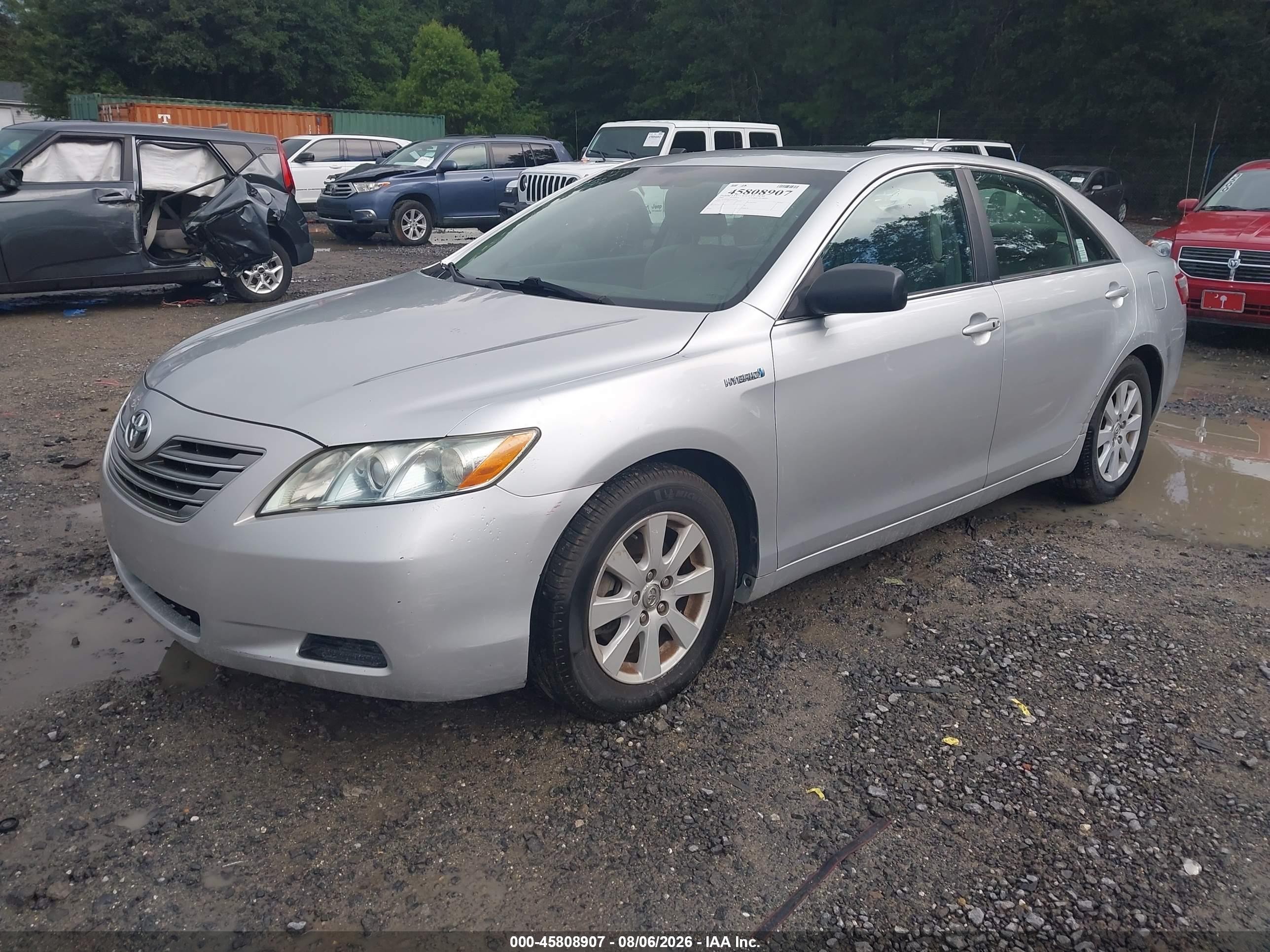 2009 Toyota Camry Hybrid   Silver vin: 4T1BB46K79U077534