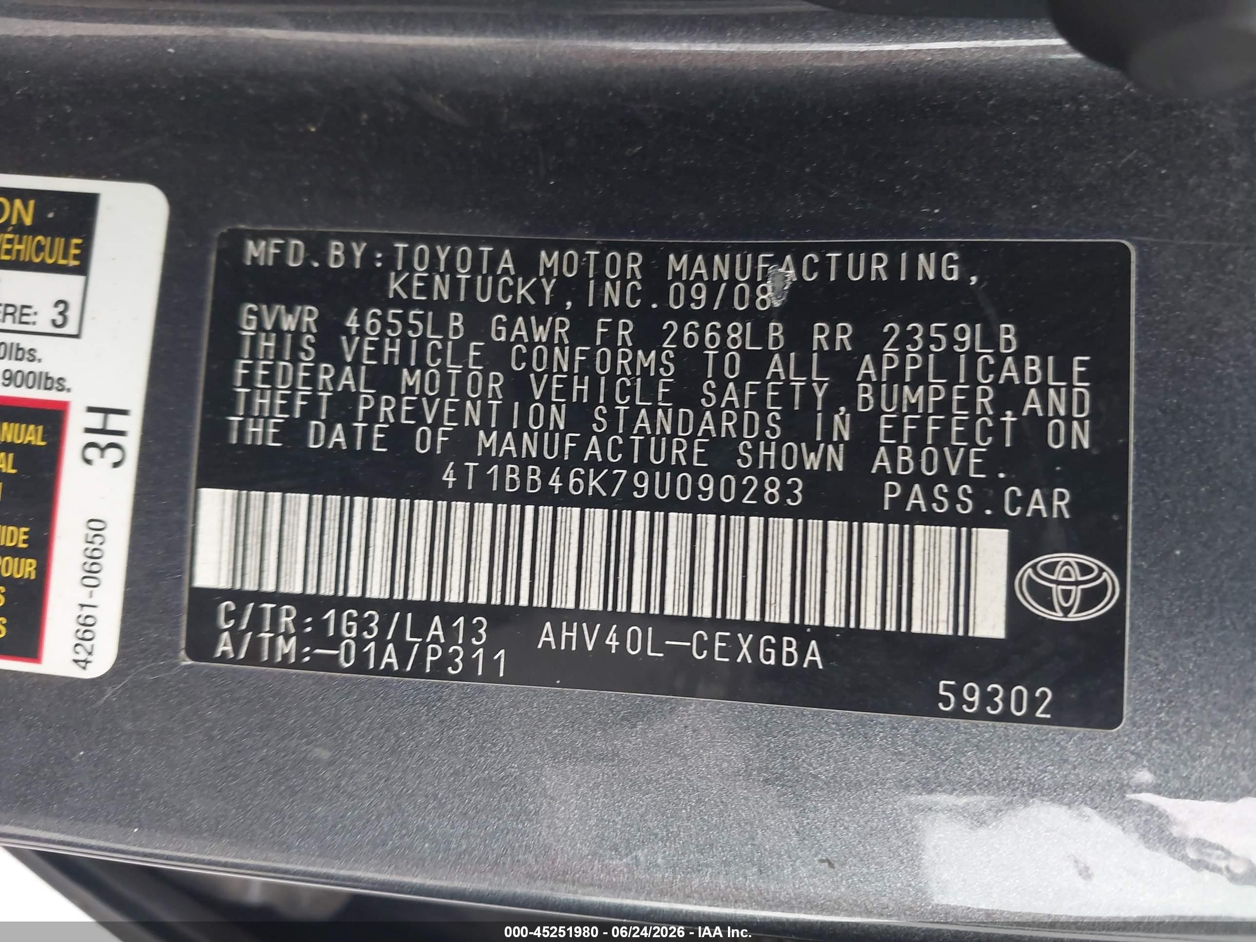 2009 Toyota Camry Hybrid   Gray vin: 4T1BB46K79U090283