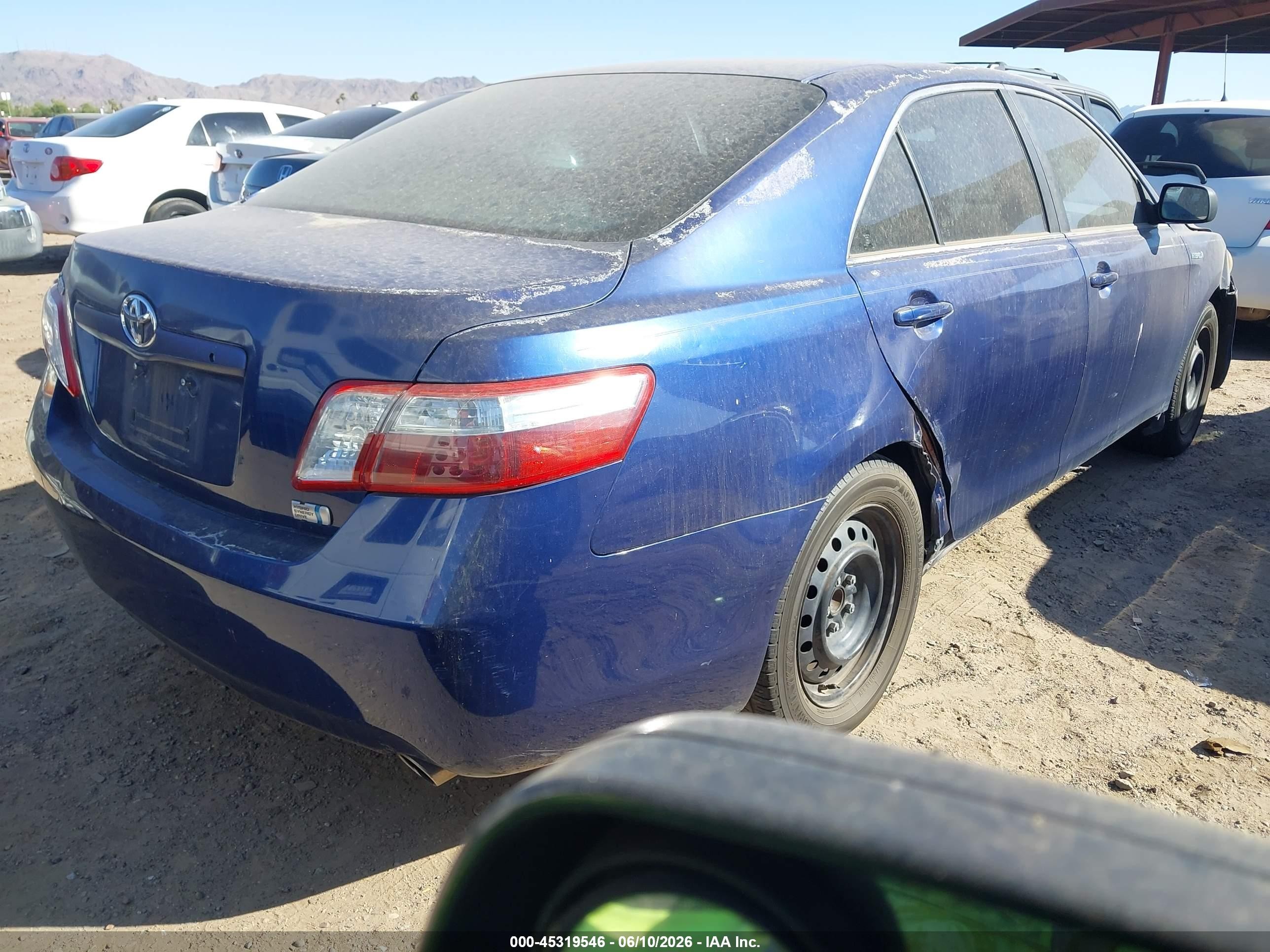2009 Toyota Camry Hybrid   Blue vin: 4T1BB46K79U096584
