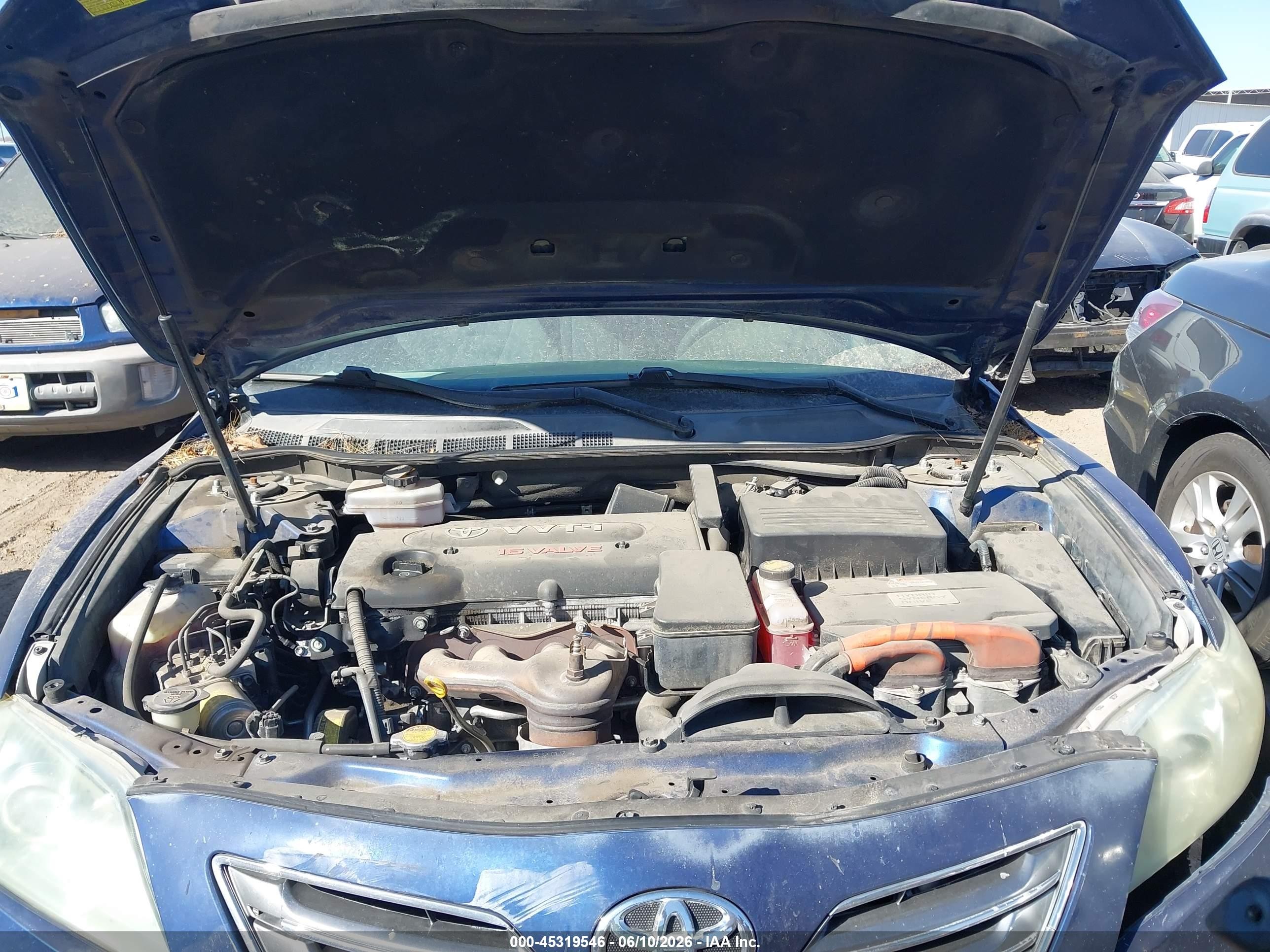 2009 Toyota Camry Hybrid   Blue vin: 4T1BB46K79U096584
