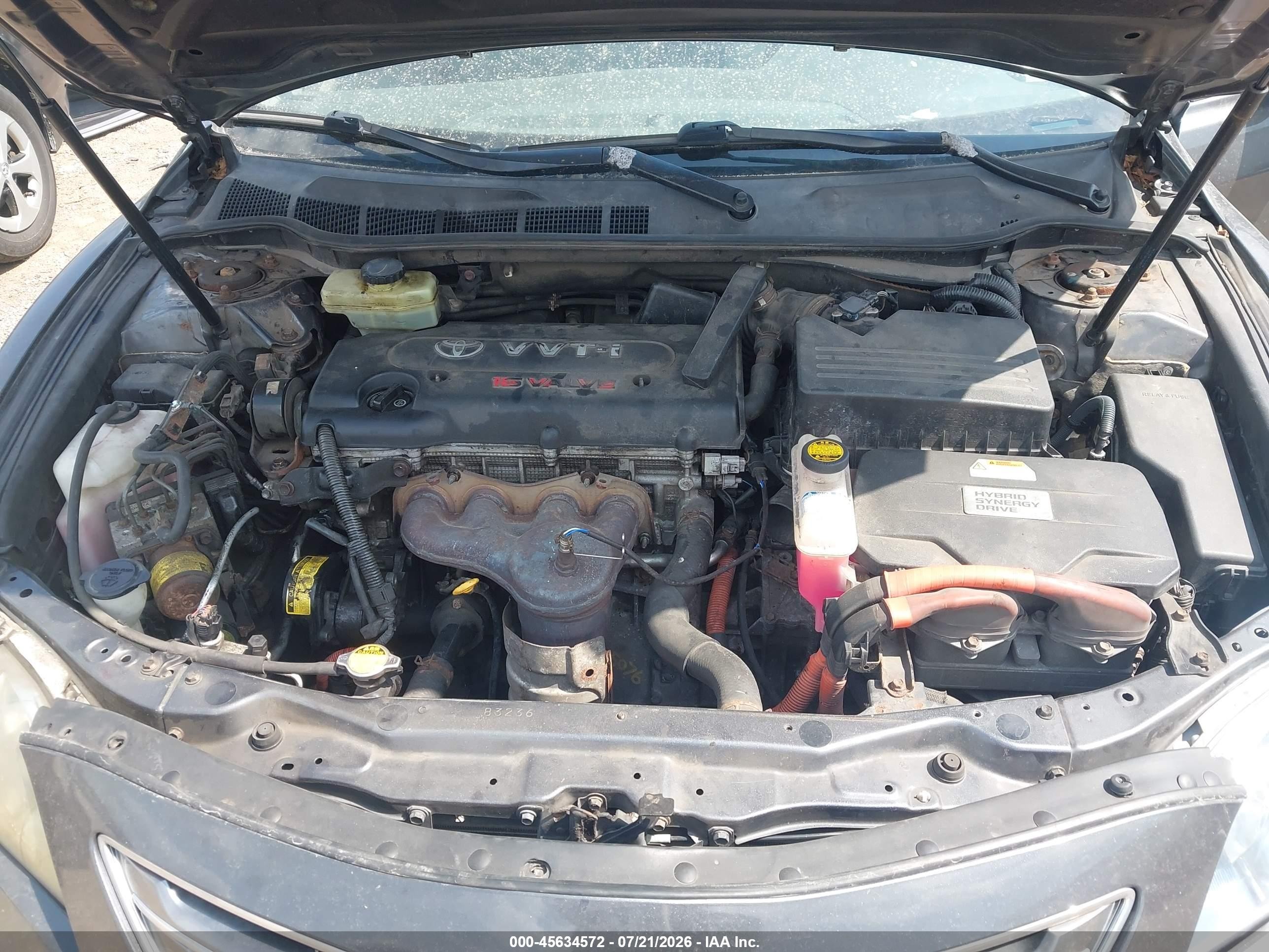 2009 Toyota Camry Hybrid   Серый vin: 4T1BB46K79U108085