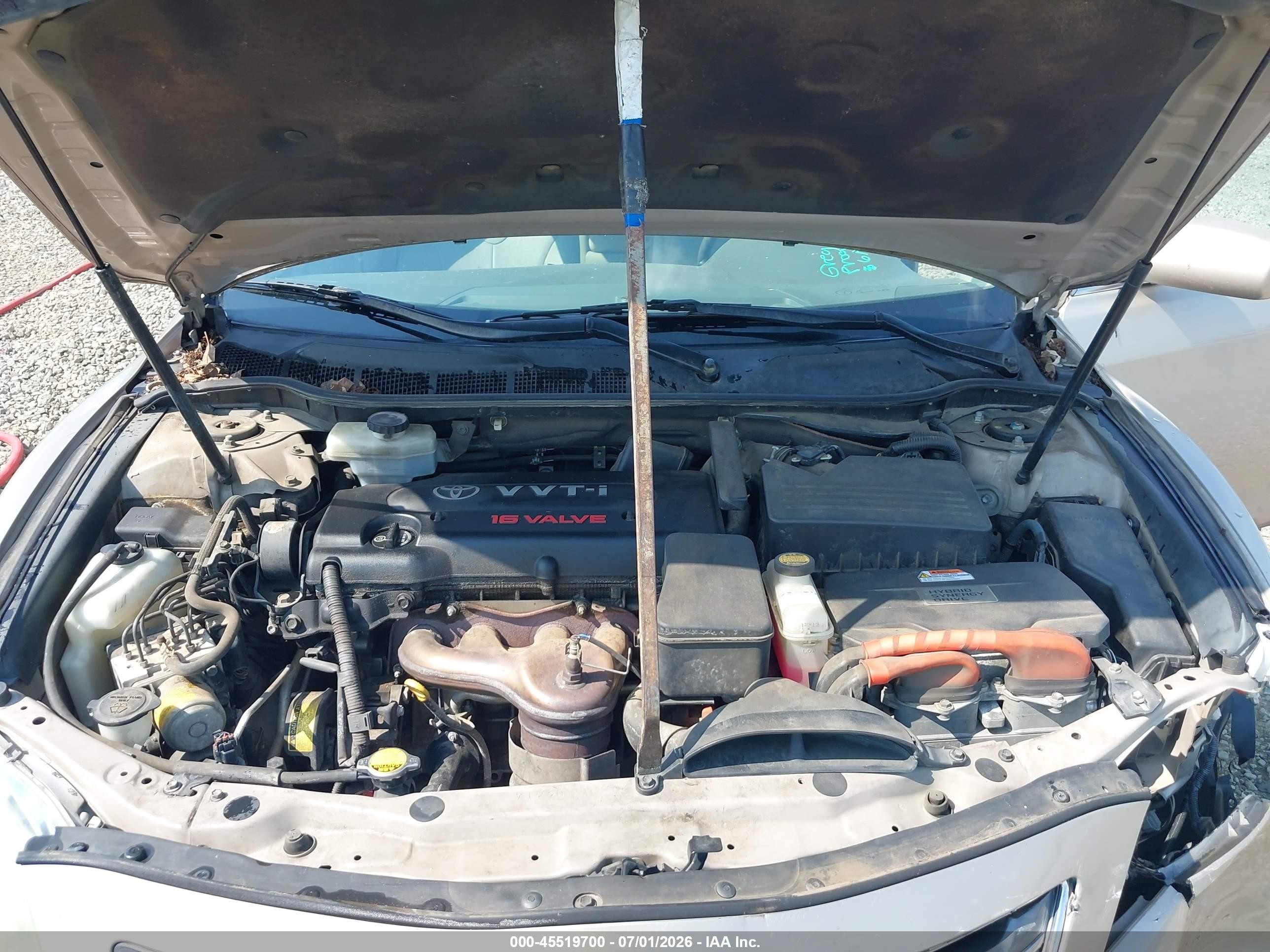 2007 Toyota Camry Hybrid   Gold vin: 4T1BB46K87U003908