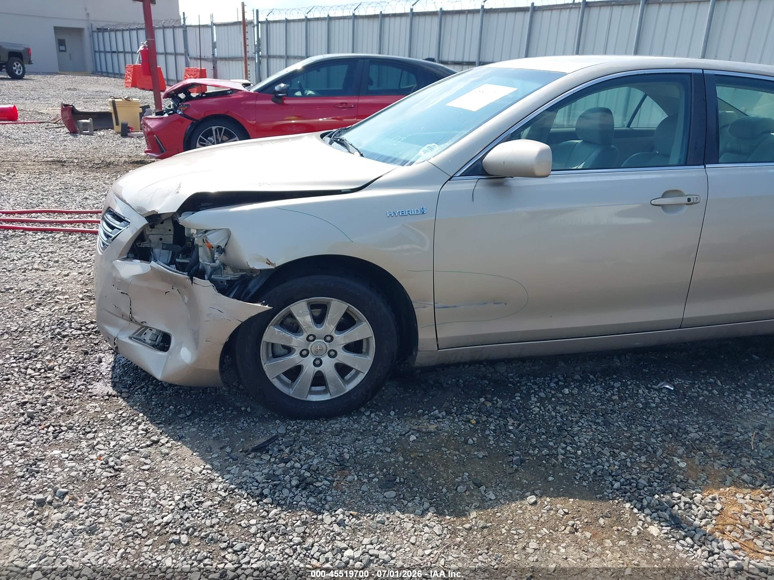 2007 Toyota Camry Hybrid   Gold vin: 4T1BB46K87U003908