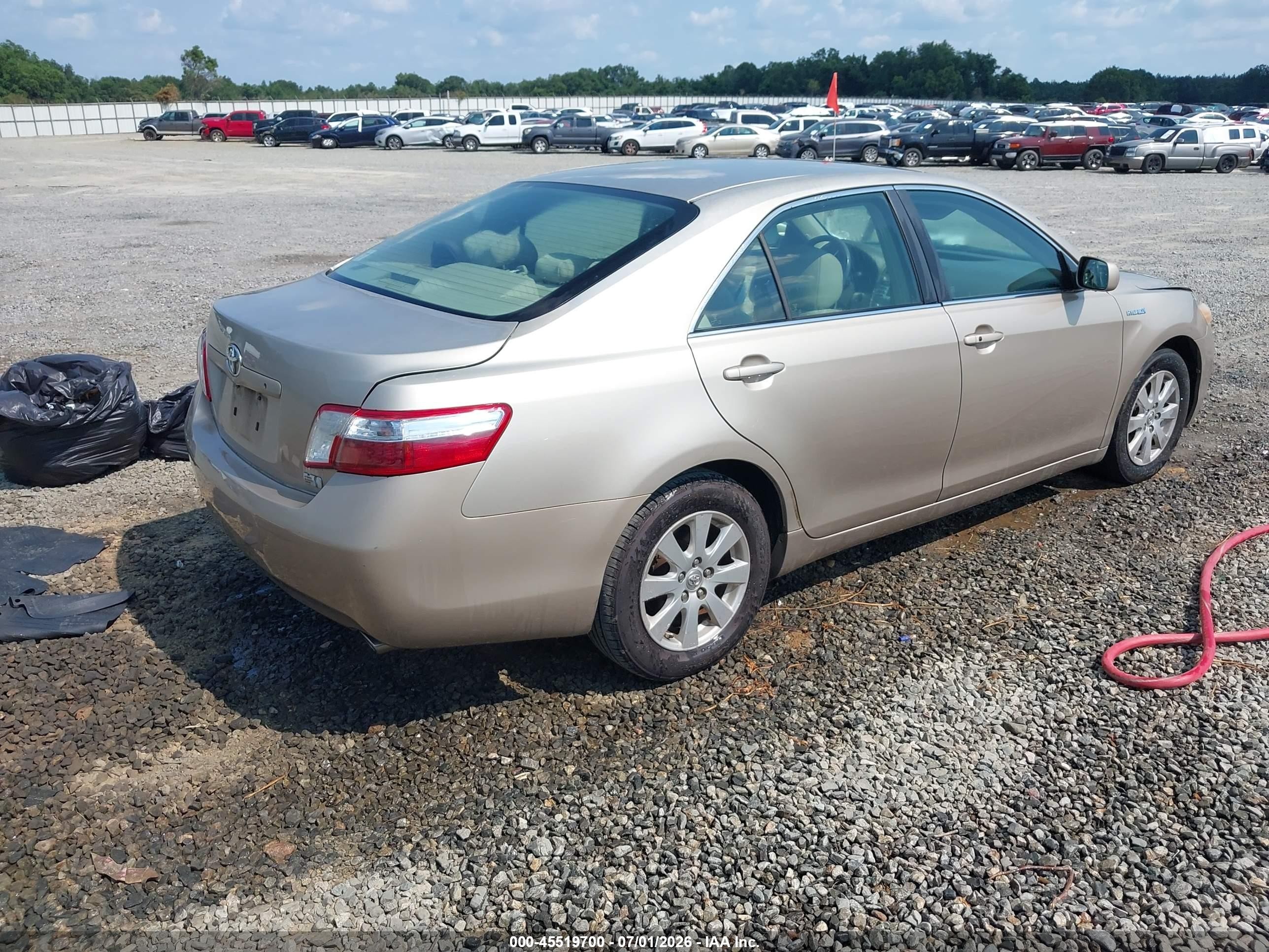 2007 Toyota Camry Hybrid   Gold vin: 4T1BB46K87U003908