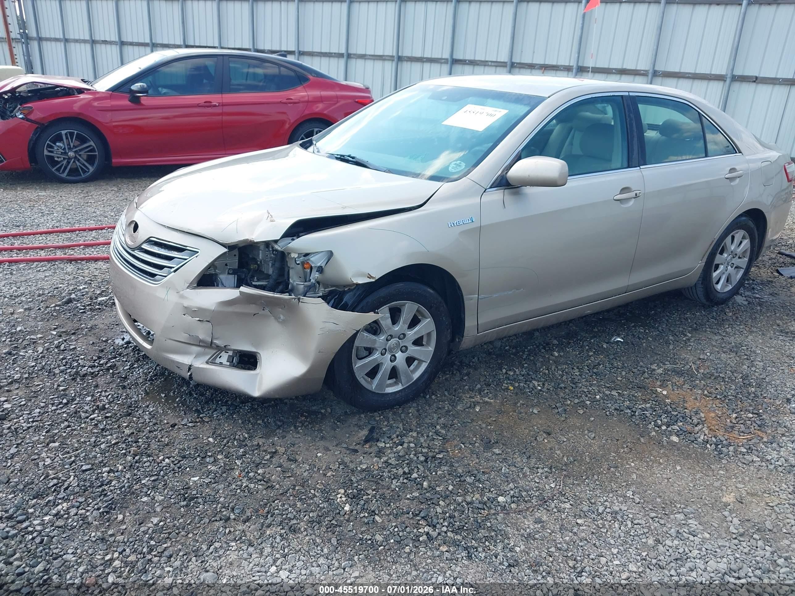2007 Toyota Camry Hybrid   Gold vin: 4T1BB46K87U003908