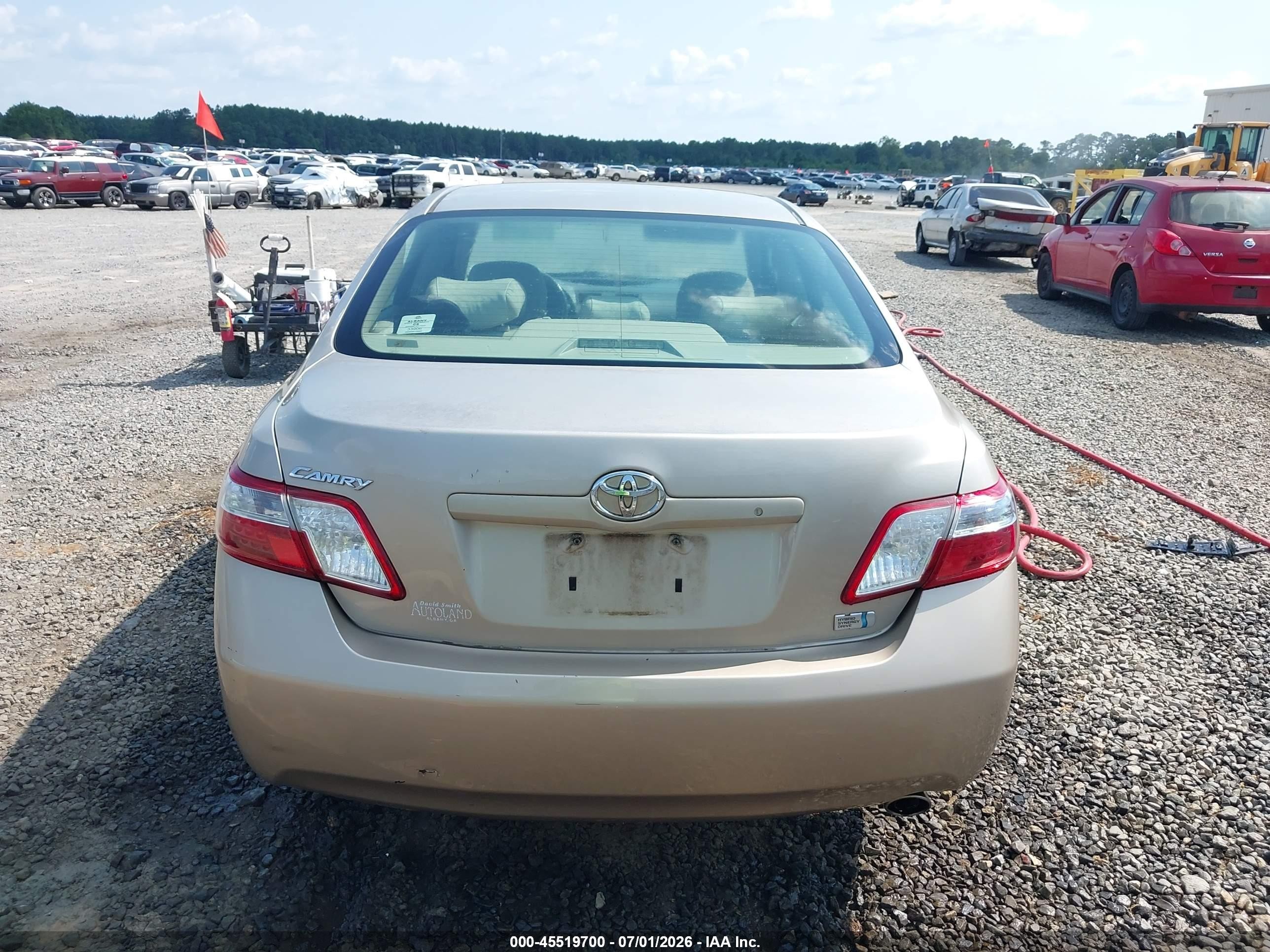 2007 Toyota Camry Hybrid   Gold vin: 4T1BB46K87U003908