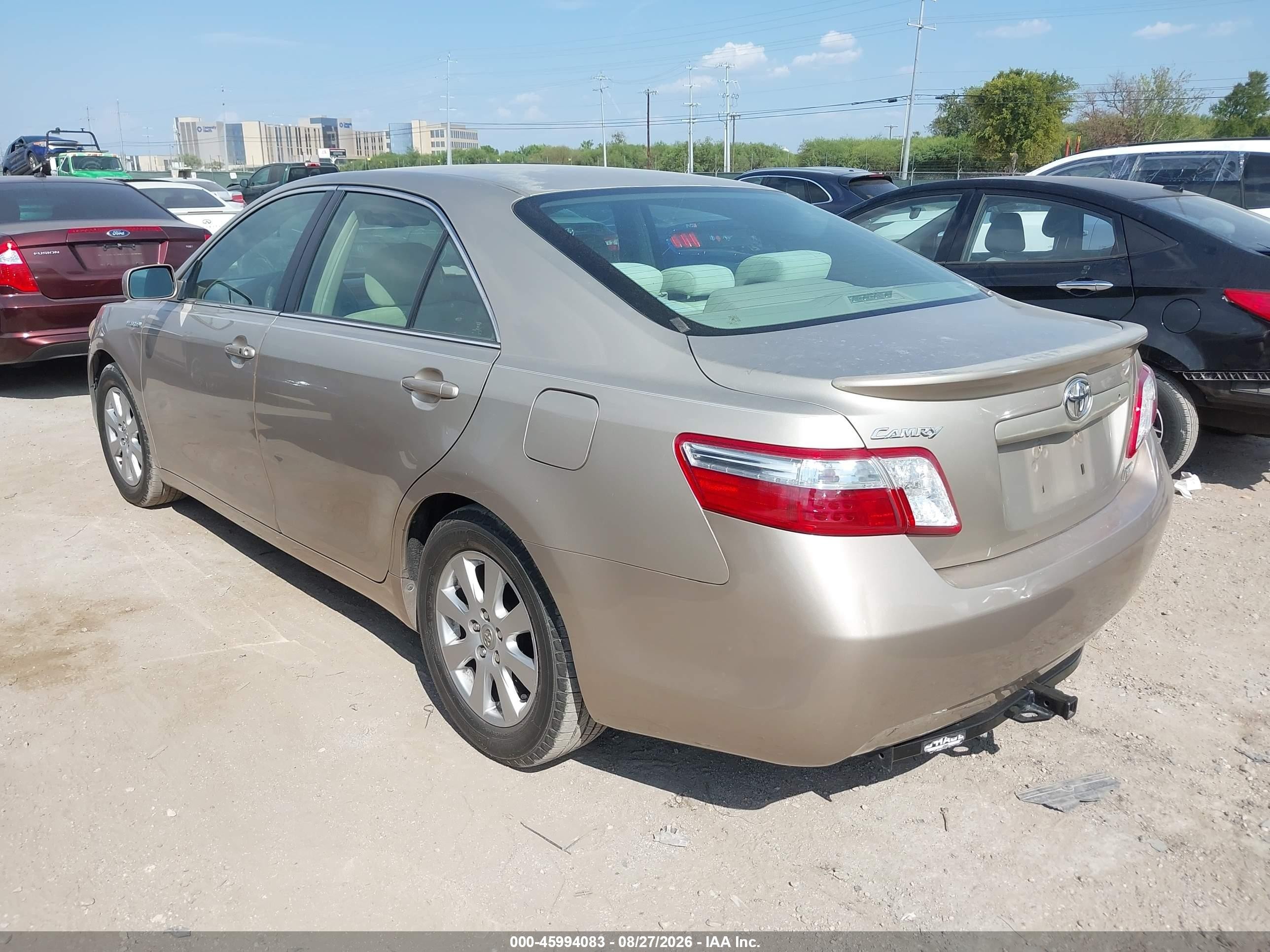 2007 Toyota Camry Hybrid   Tan vin: 4T1BB46K87U005917