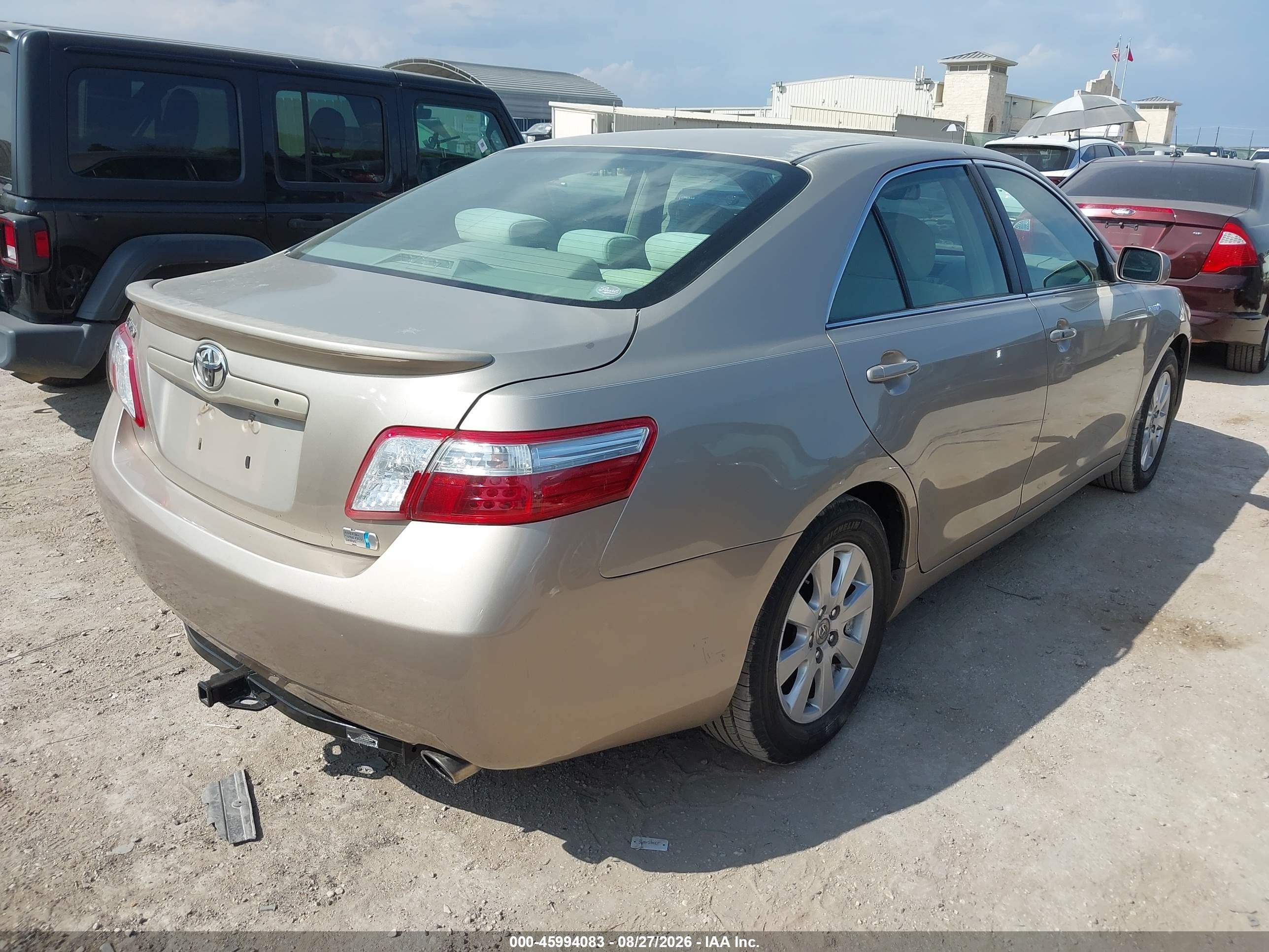 2007 Toyota Camry Hybrid   Tan vin: 4T1BB46K87U005917