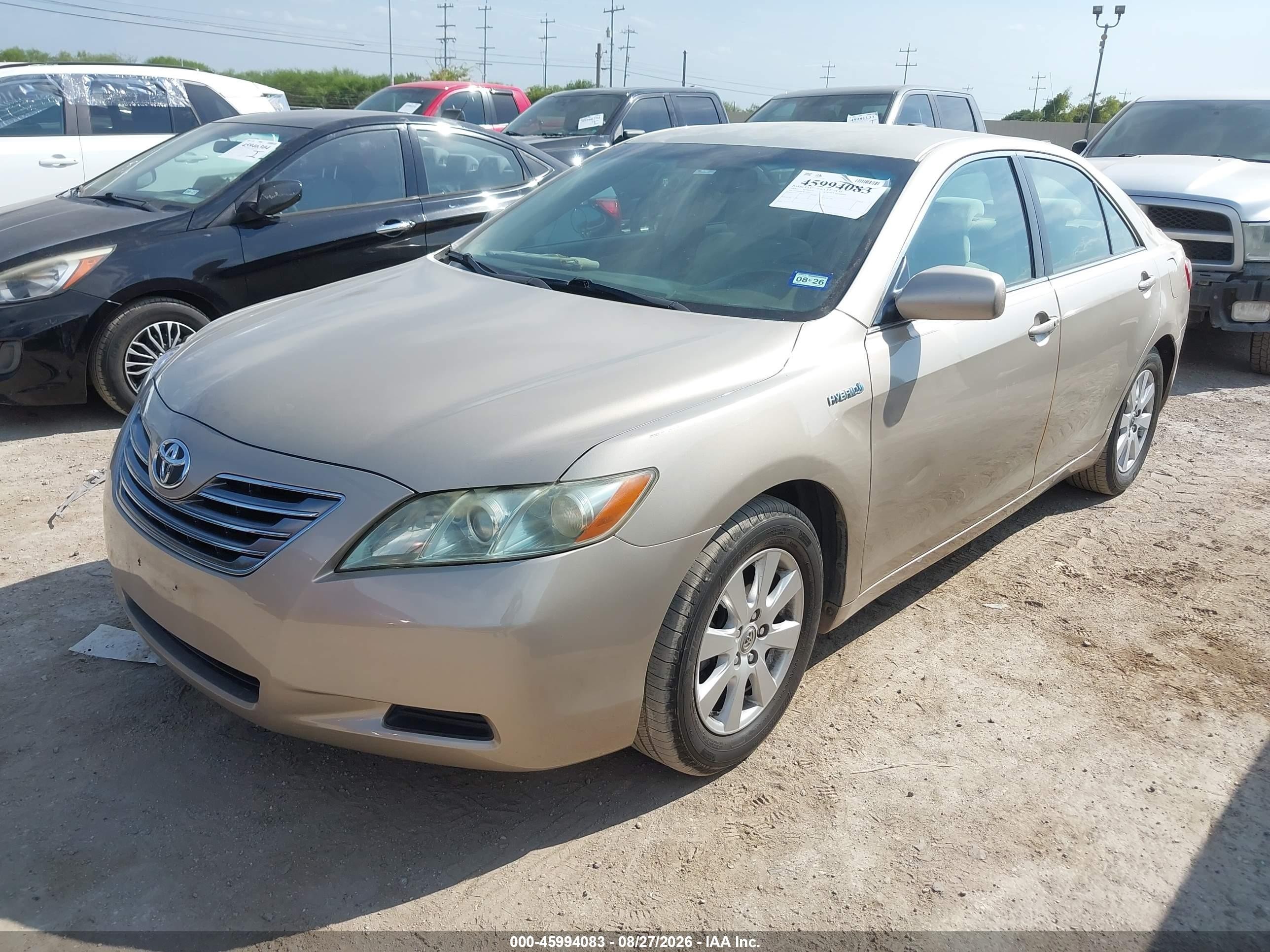 2007 Toyota Camry Hybrid   Tan vin: 4T1BB46K87U005917