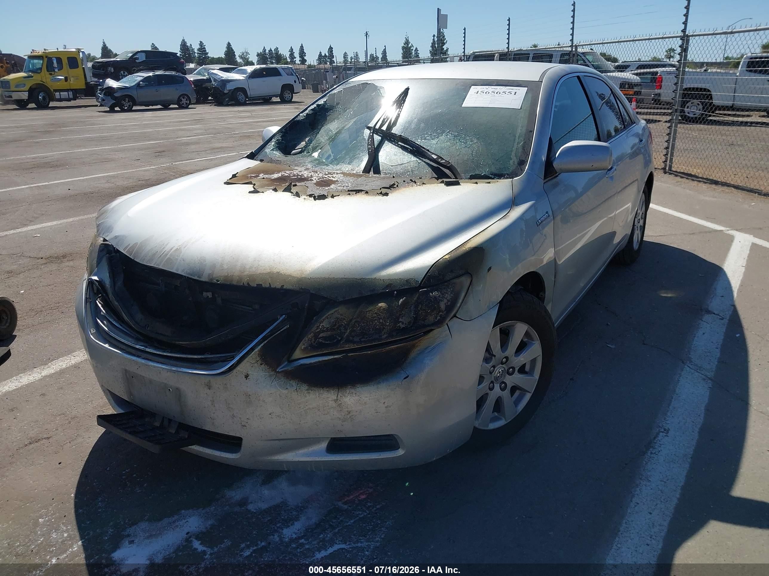 2007 Toyota Camry Hybrid   Серебряный vin: 4T1BB46K87U013807