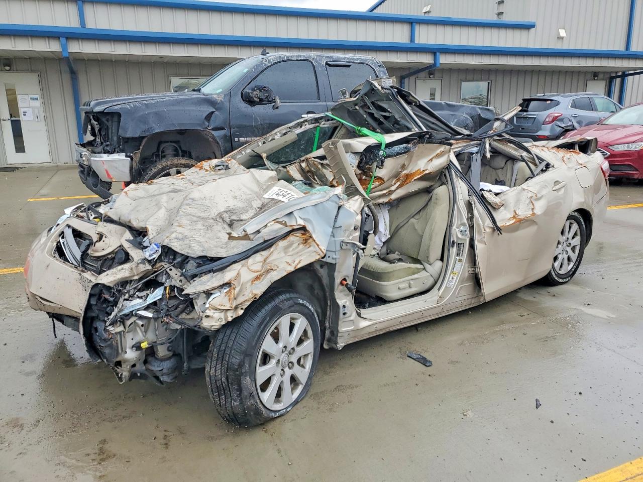 2007 Toyota Camry Hybrid Beige vin: 4T1BB46K87U020076