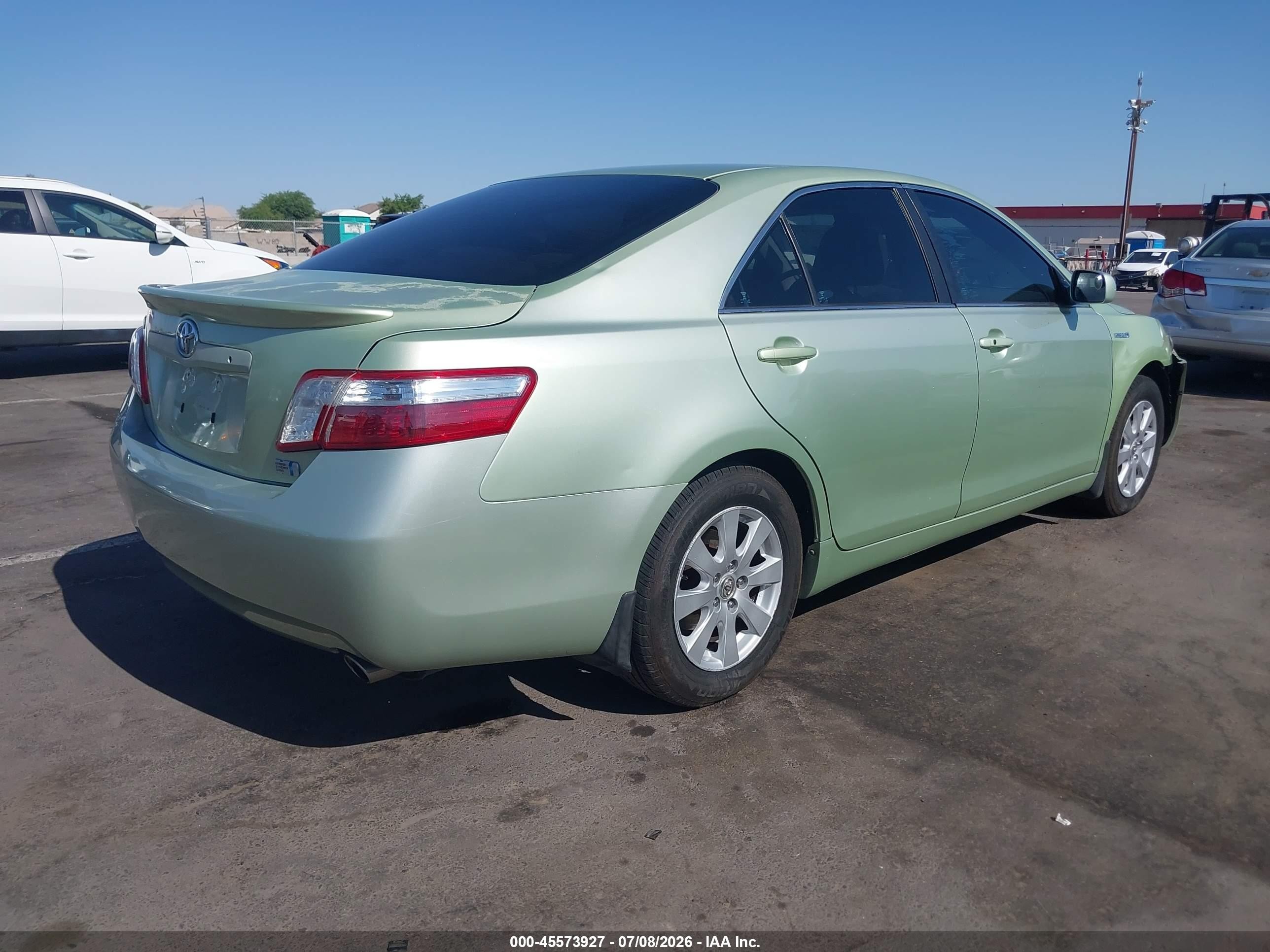 2008 Toyota Camry Hybrid   Green vin: 4T1BB46K88U049269