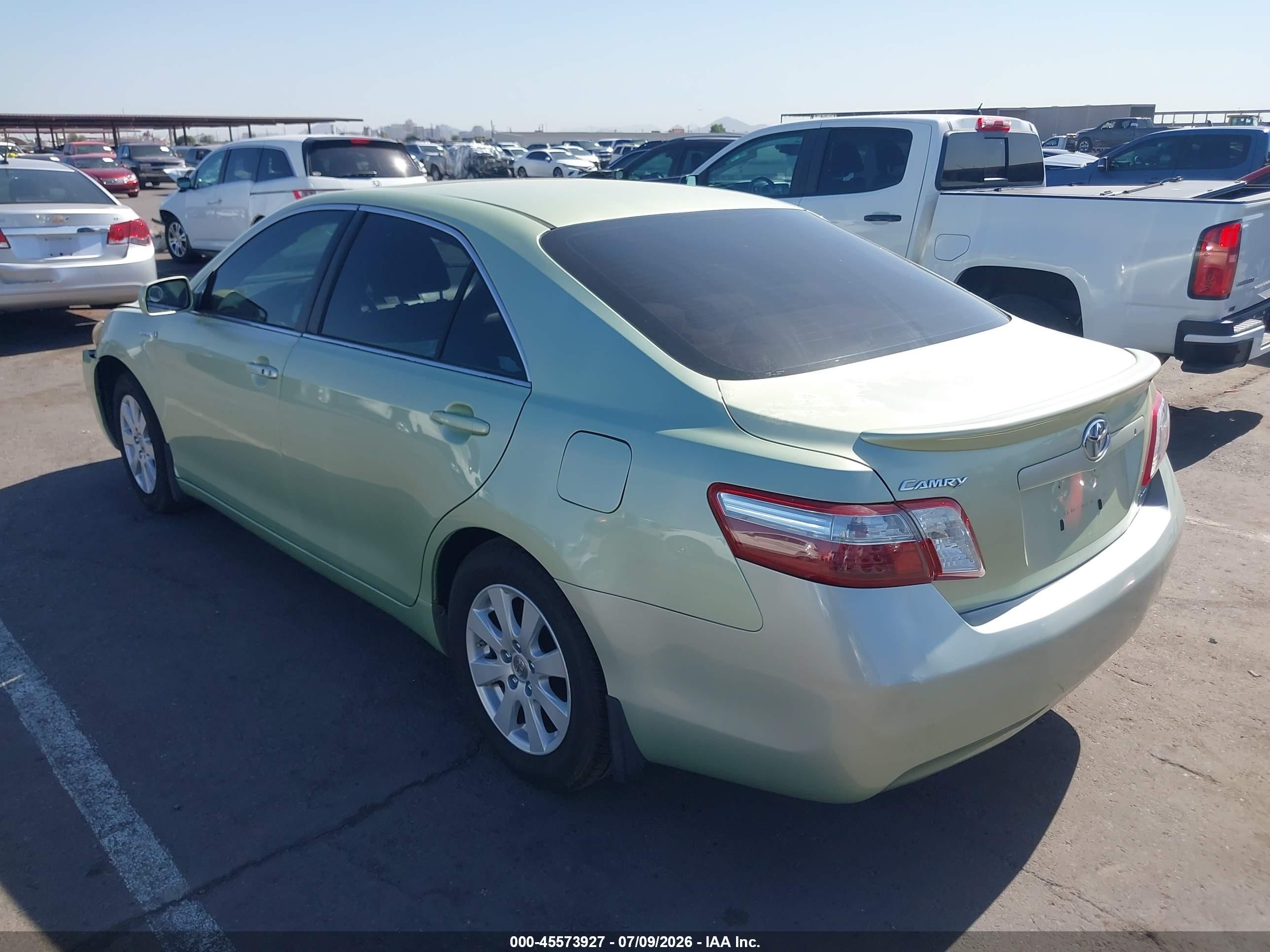 2008 Toyota Camry Hybrid   Green vin: 4T1BB46K88U049269