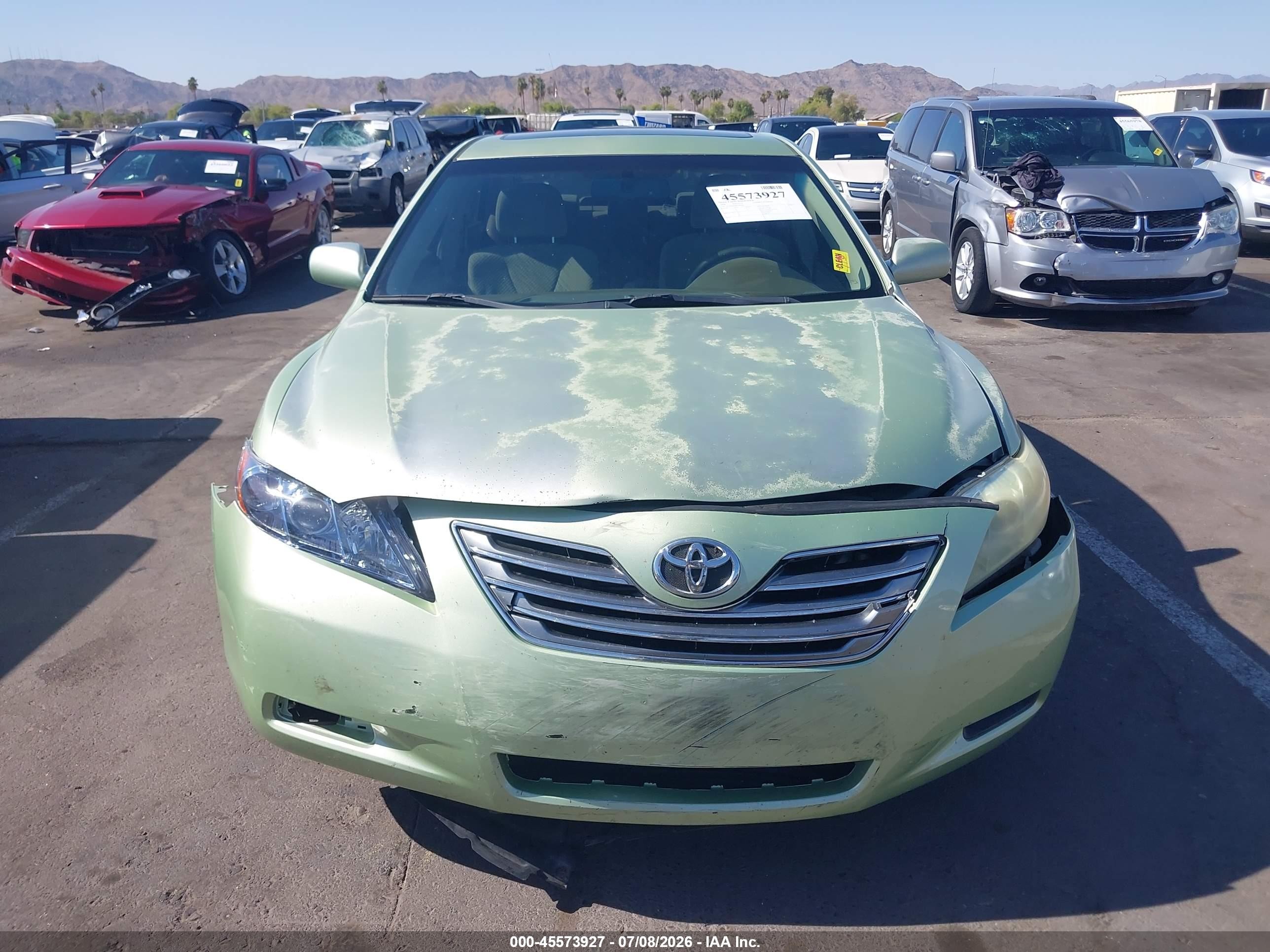 2008 Toyota Camry Hybrid   Green vin: 4T1BB46K88U049269