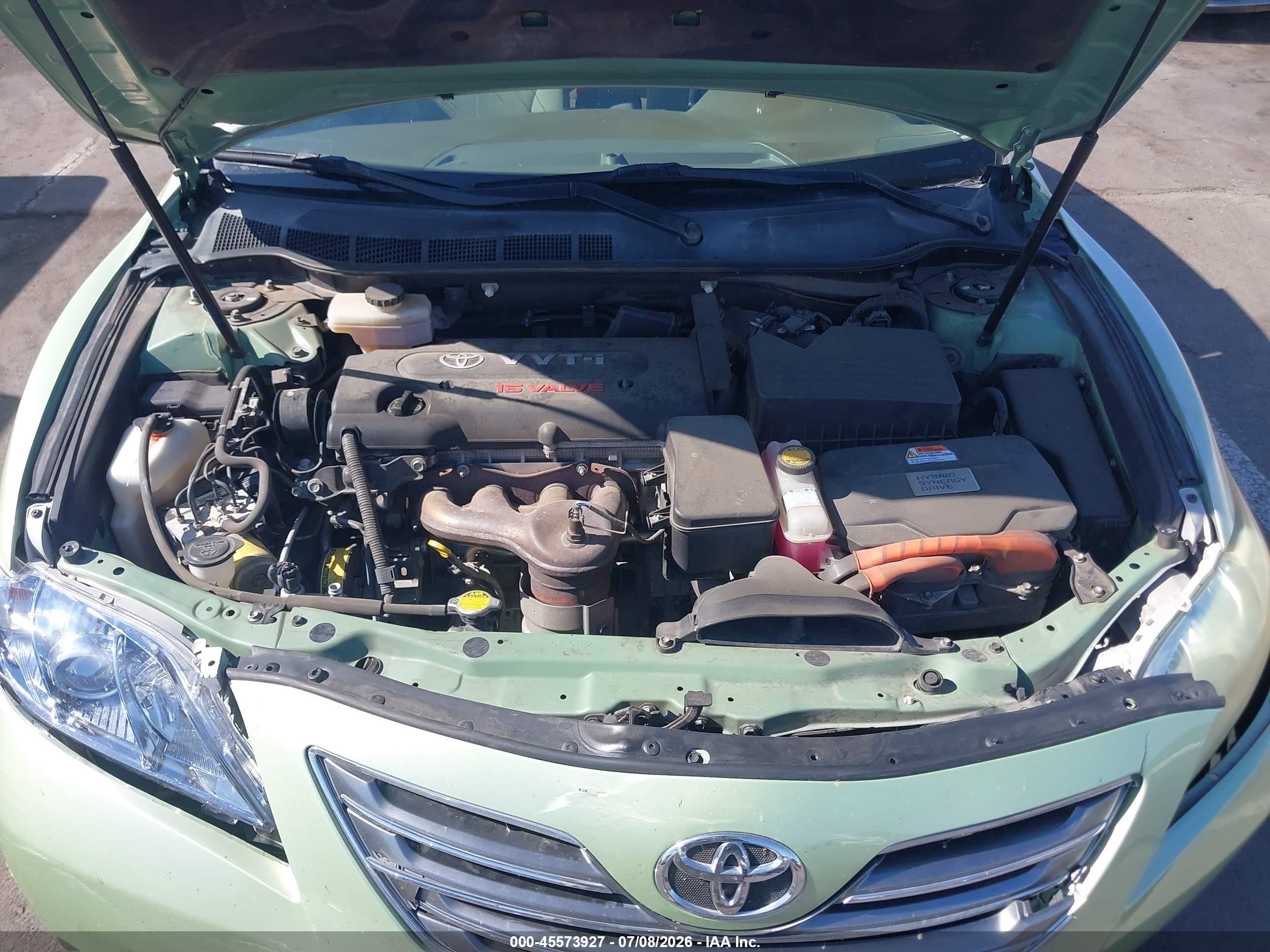 2008 Toyota Camry Hybrid   Green vin: 4T1BB46K88U049269