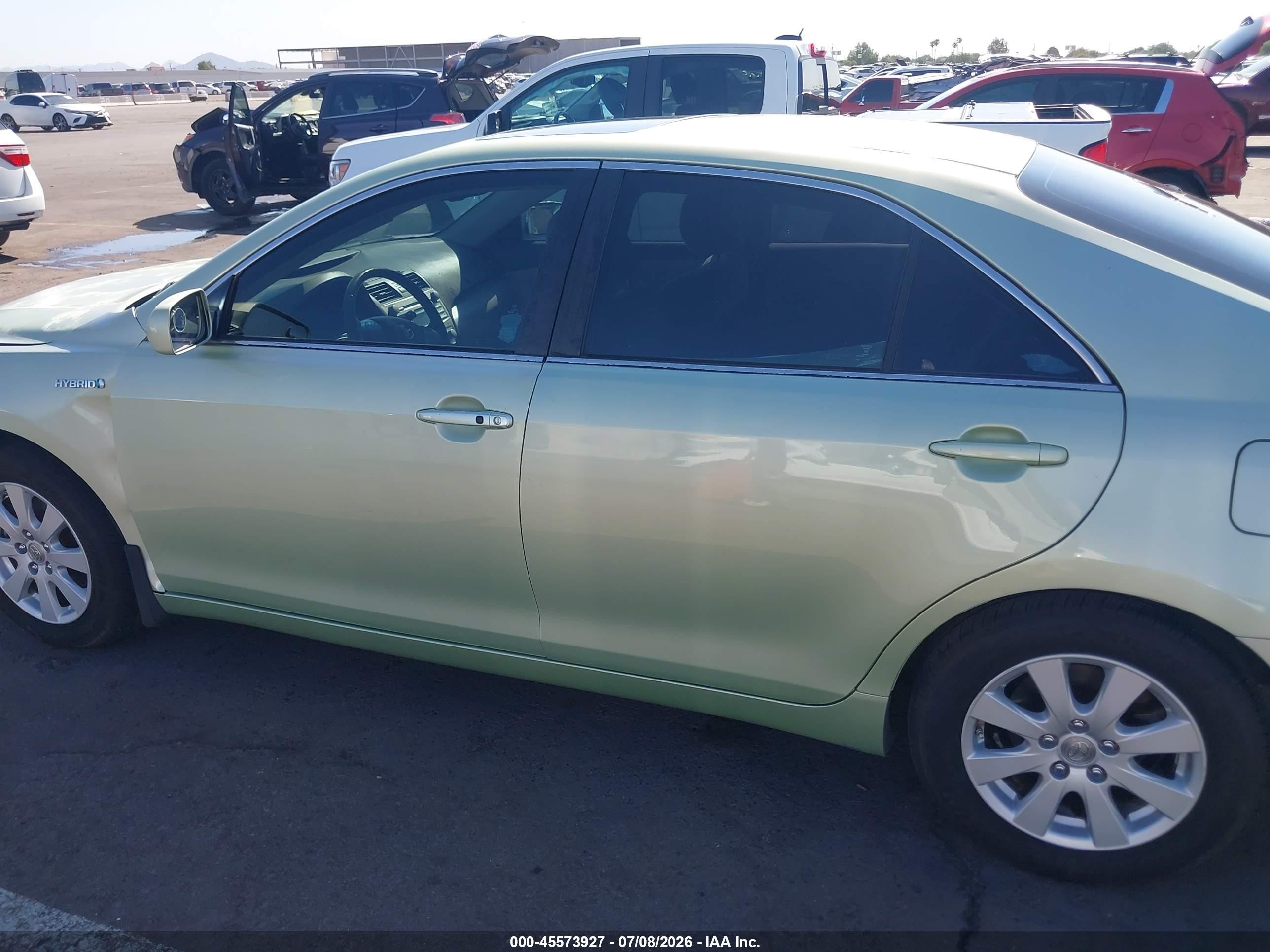 2008 Toyota Camry Hybrid   Green vin: 4T1BB46K88U049269