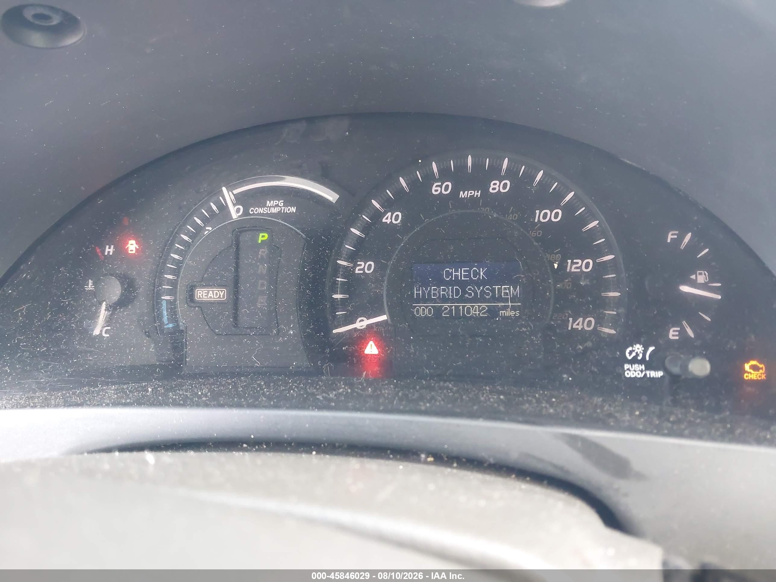 2009 Toyota Camry Hybrid   Red vin: 4T1BB46K89U085853