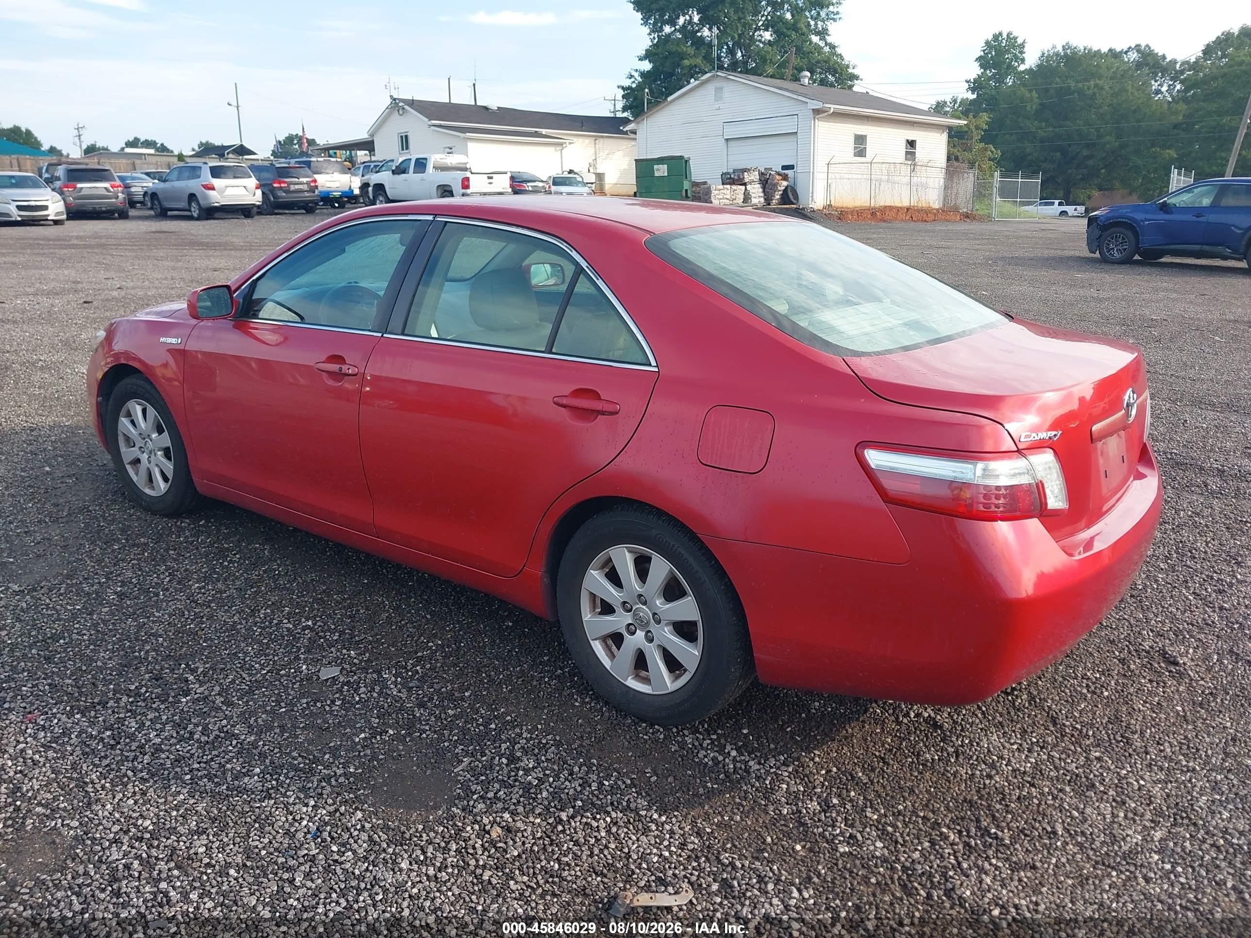 2009 Toyota Camry Hybrid   Red vin: 4T1BB46K89U085853
