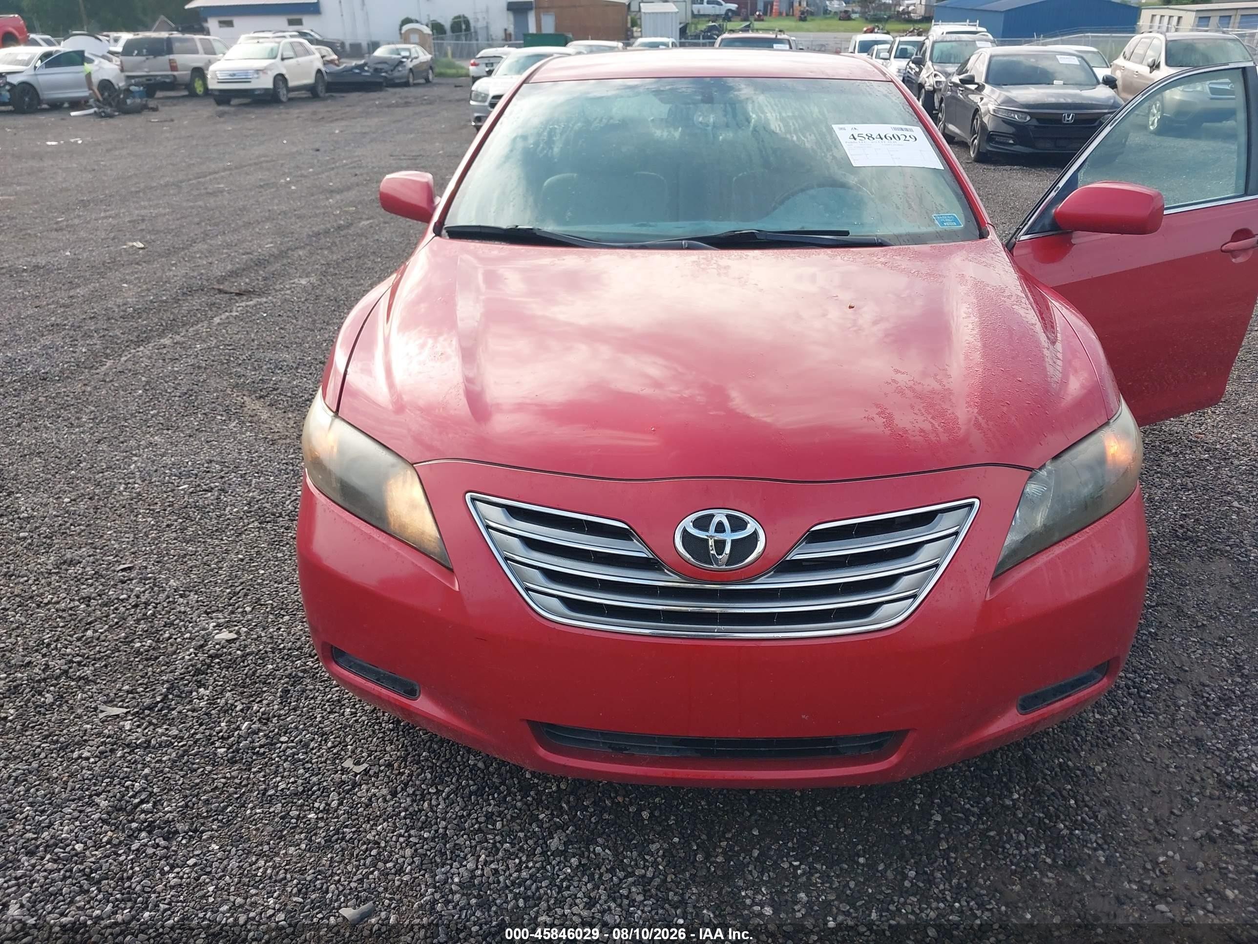 2009 Toyota Camry Hybrid   Red vin: 4T1BB46K89U085853
