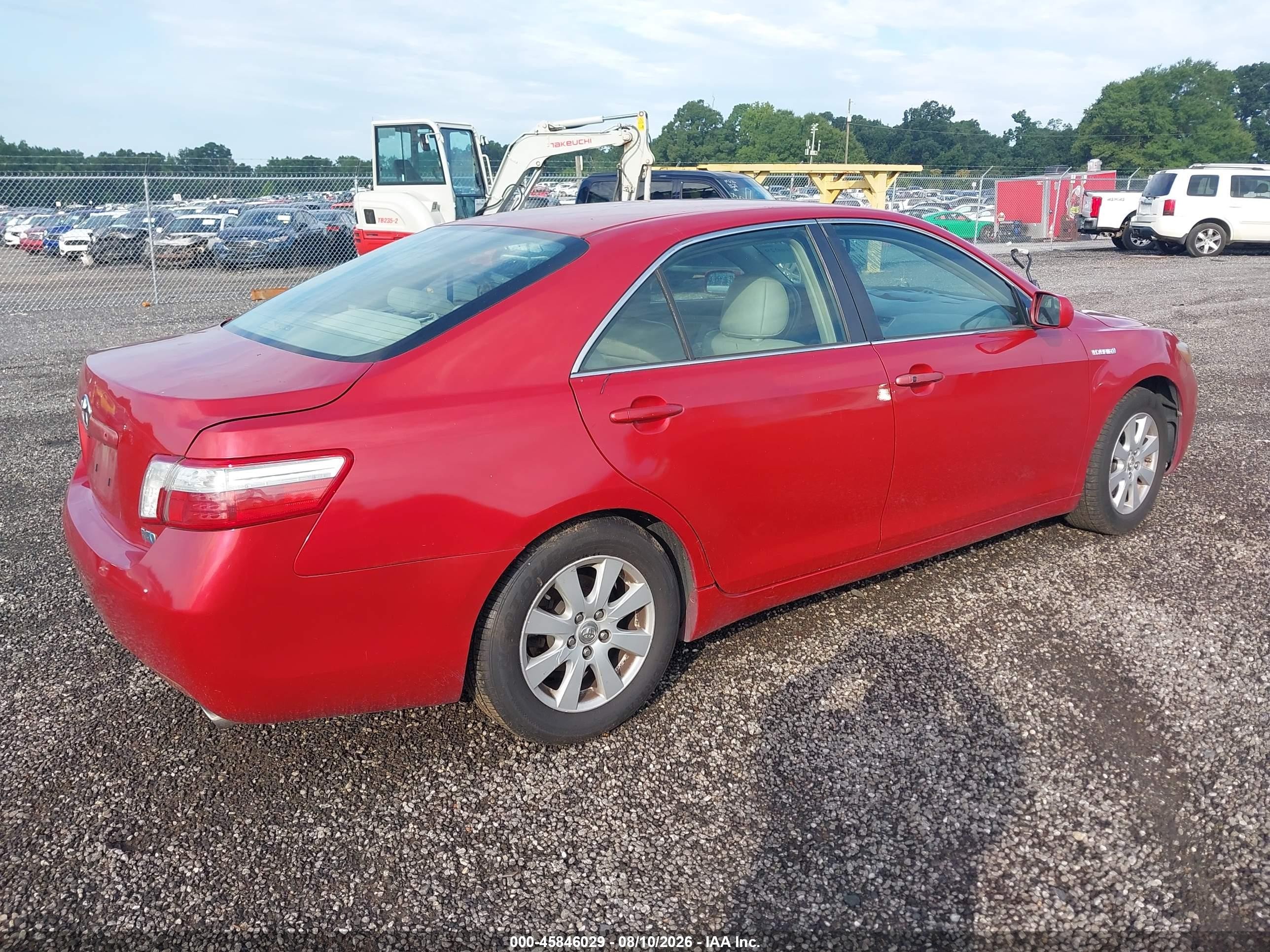 2009 Toyota Camry Hybrid   Red vin: 4T1BB46K89U085853