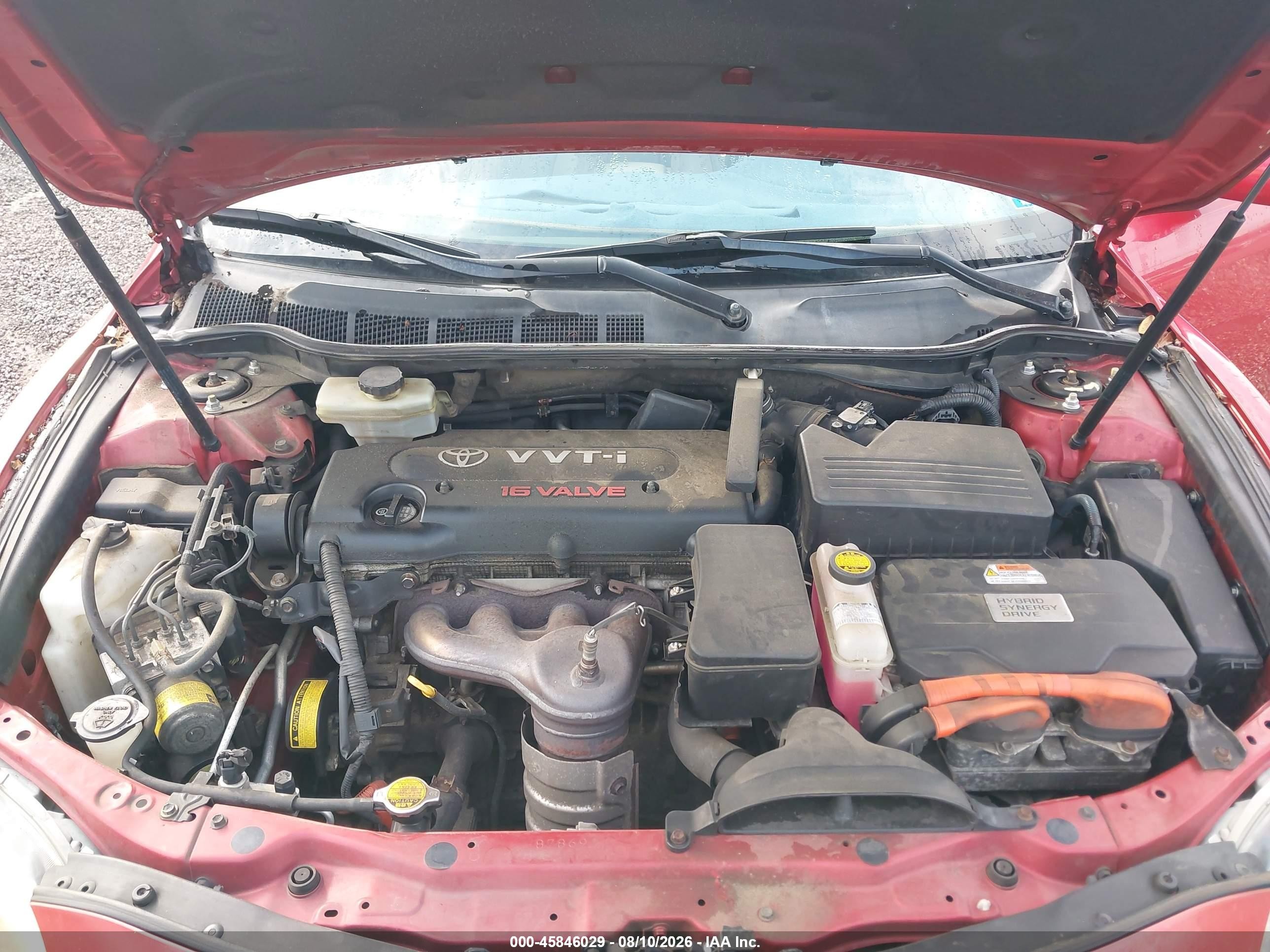2009 Toyota Camry Hybrid   Red vin: 4T1BB46K89U085853