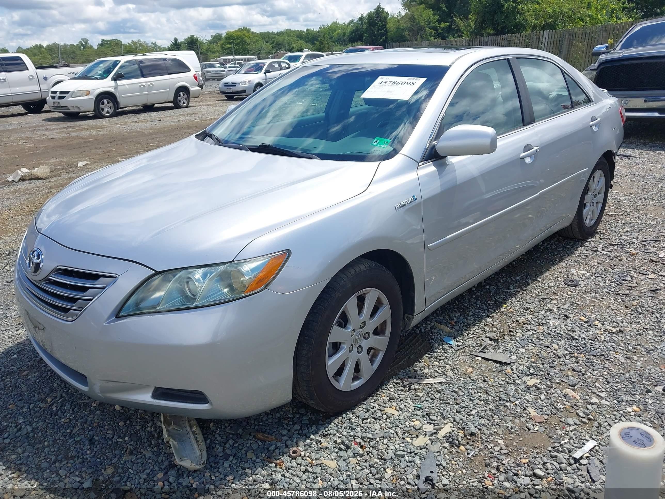 2009 Toyota Camry Hybrid   Silver vin: 4T1BB46K89U092995