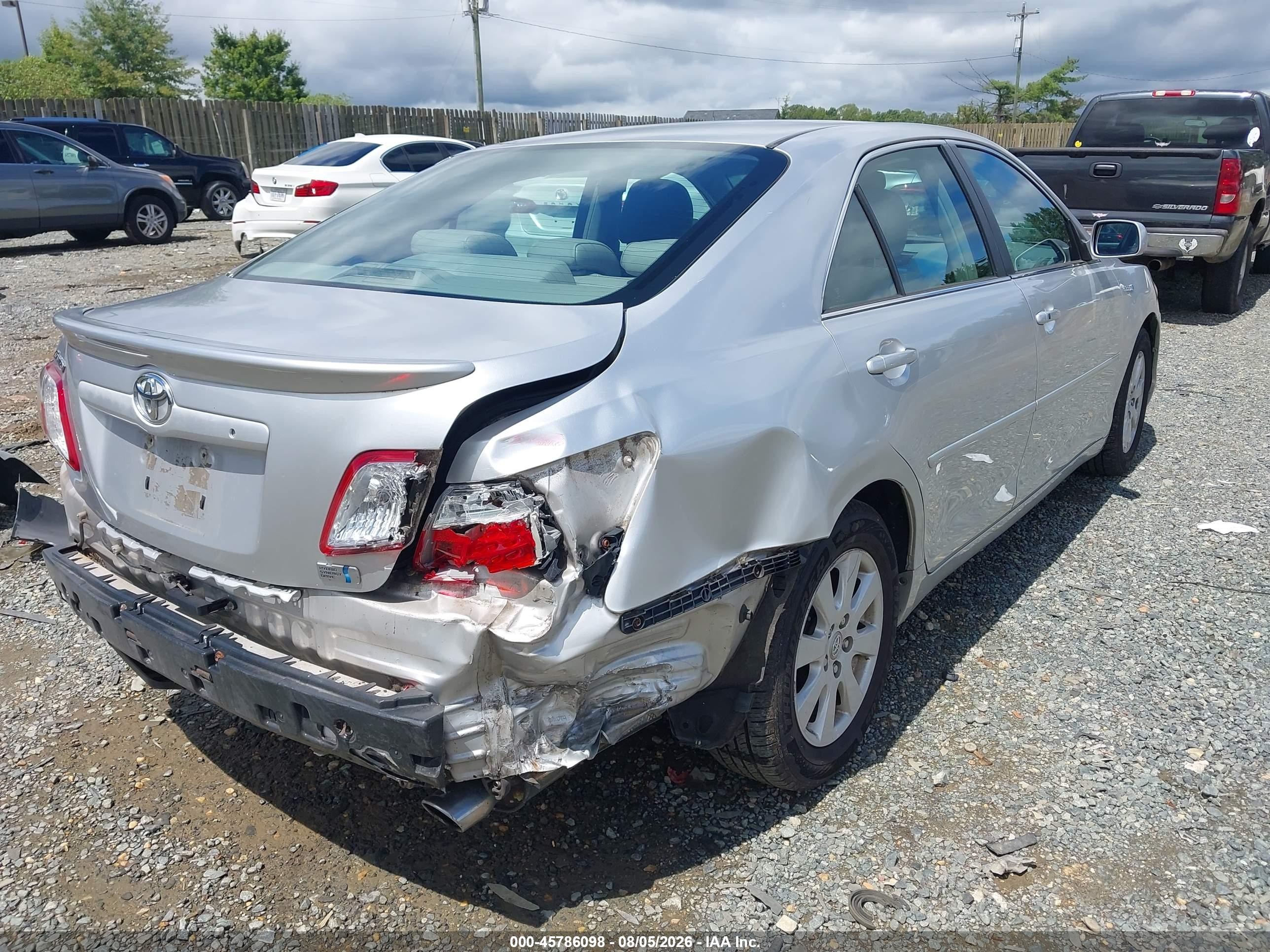 2009 Toyota Camry Hybrid   Silver vin: 4T1BB46K89U092995