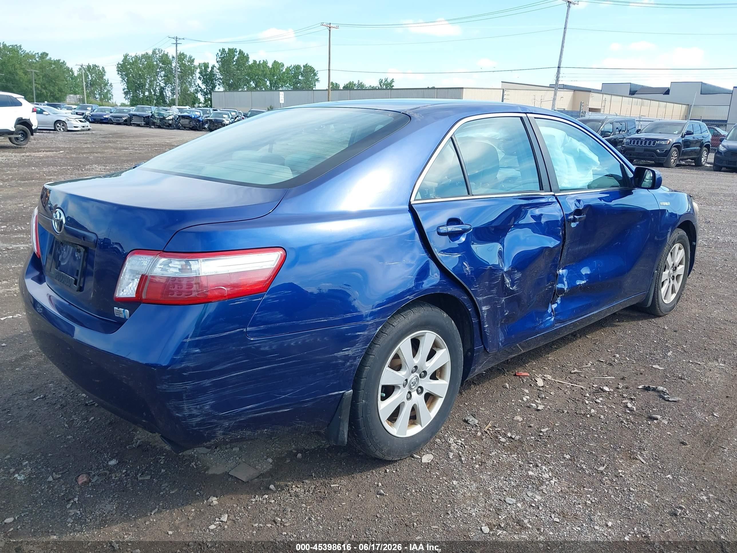 2009 Toyota Camry Hybrid   Blue vin: 4T1BB46K89U097792