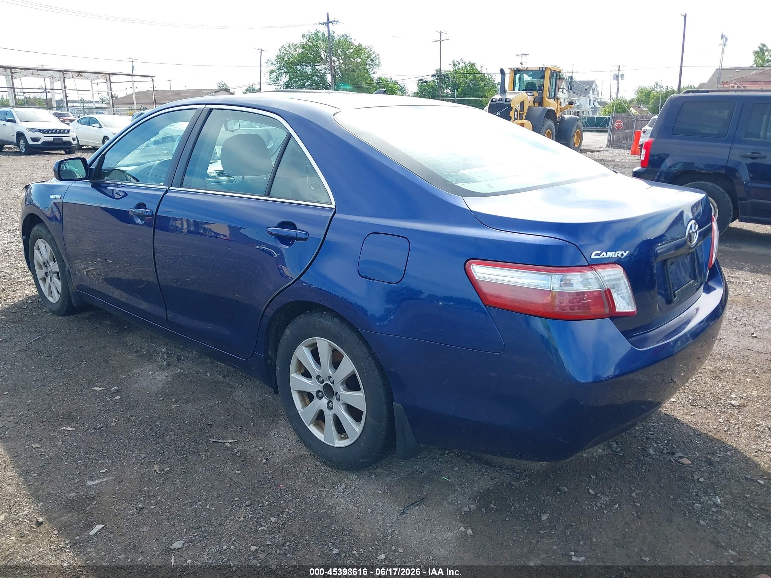 2009 Toyota Camry Hybrid   Blue vin: 4T1BB46K89U097792