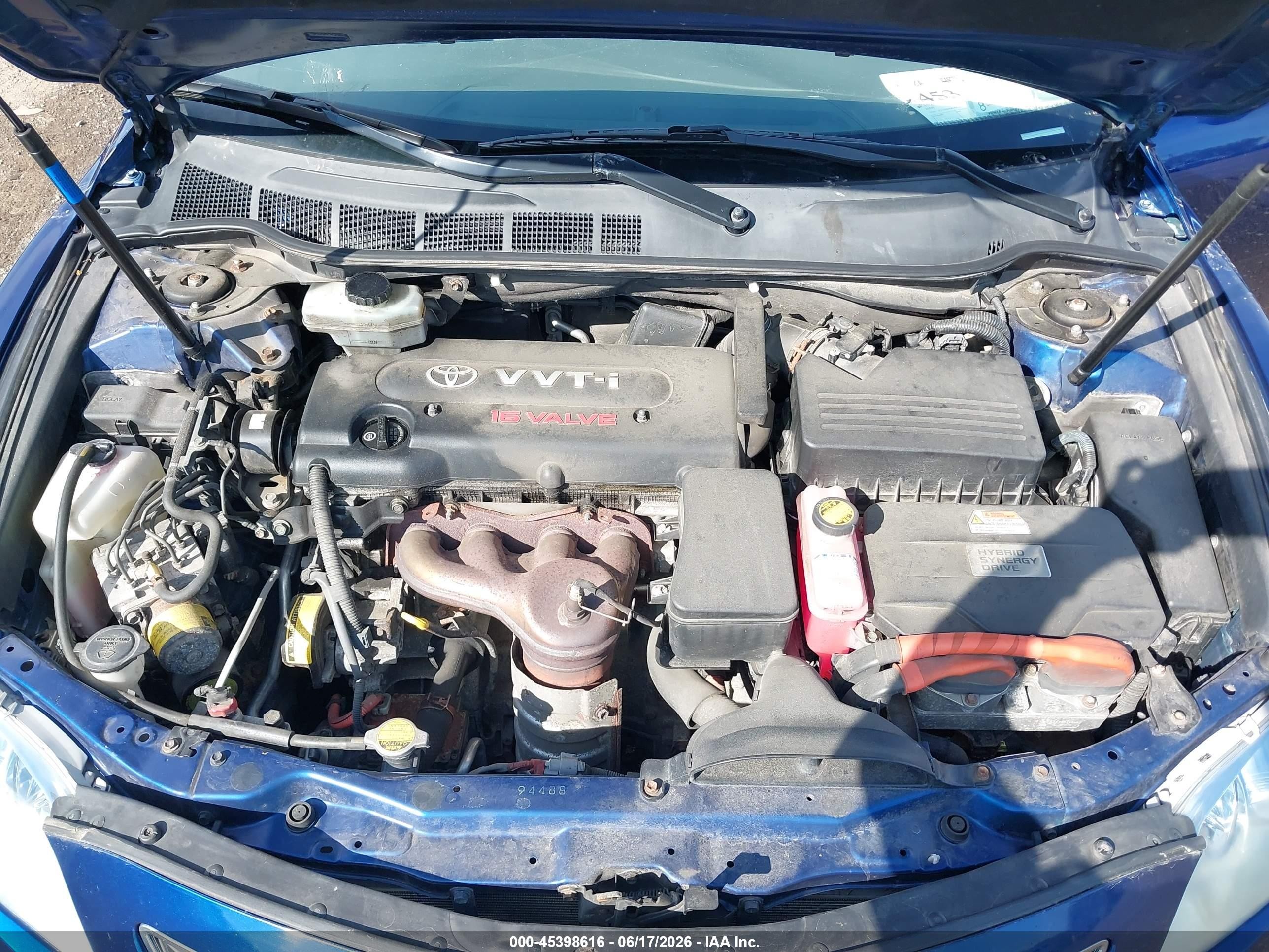 2009 Toyota Camry Hybrid   Blue vin: 4T1BB46K89U097792