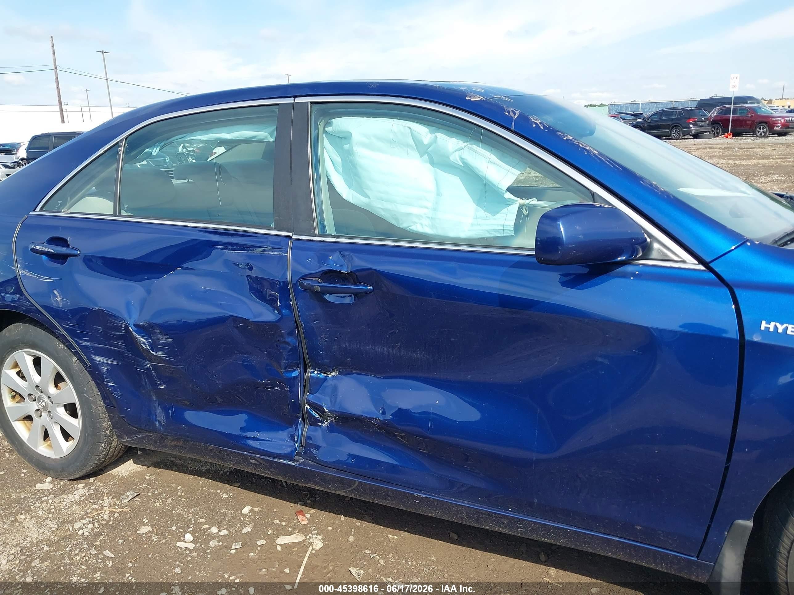 2009 Toyota Camry Hybrid   Blue vin: 4T1BB46K89U097792