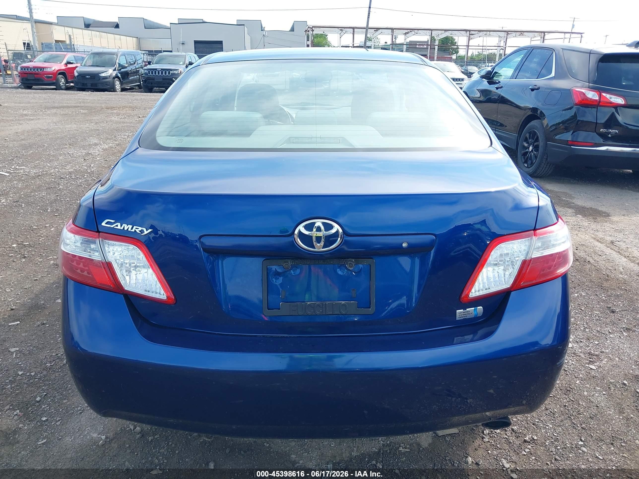 2009 Toyota Camry Hybrid   Blue vin: 4T1BB46K89U097792