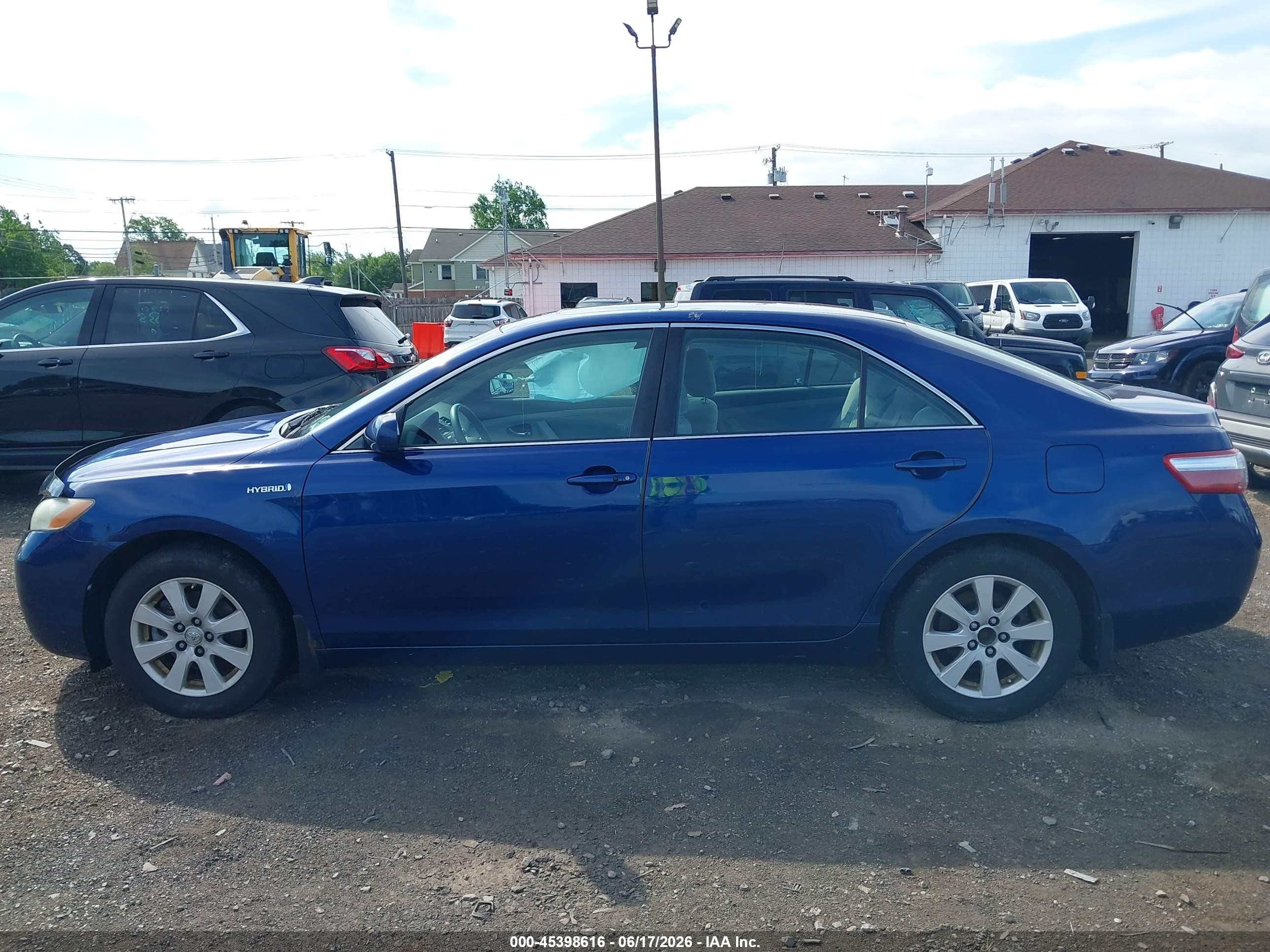 2009 Toyota Camry Hybrid   Blue vin: 4T1BB46K89U097792