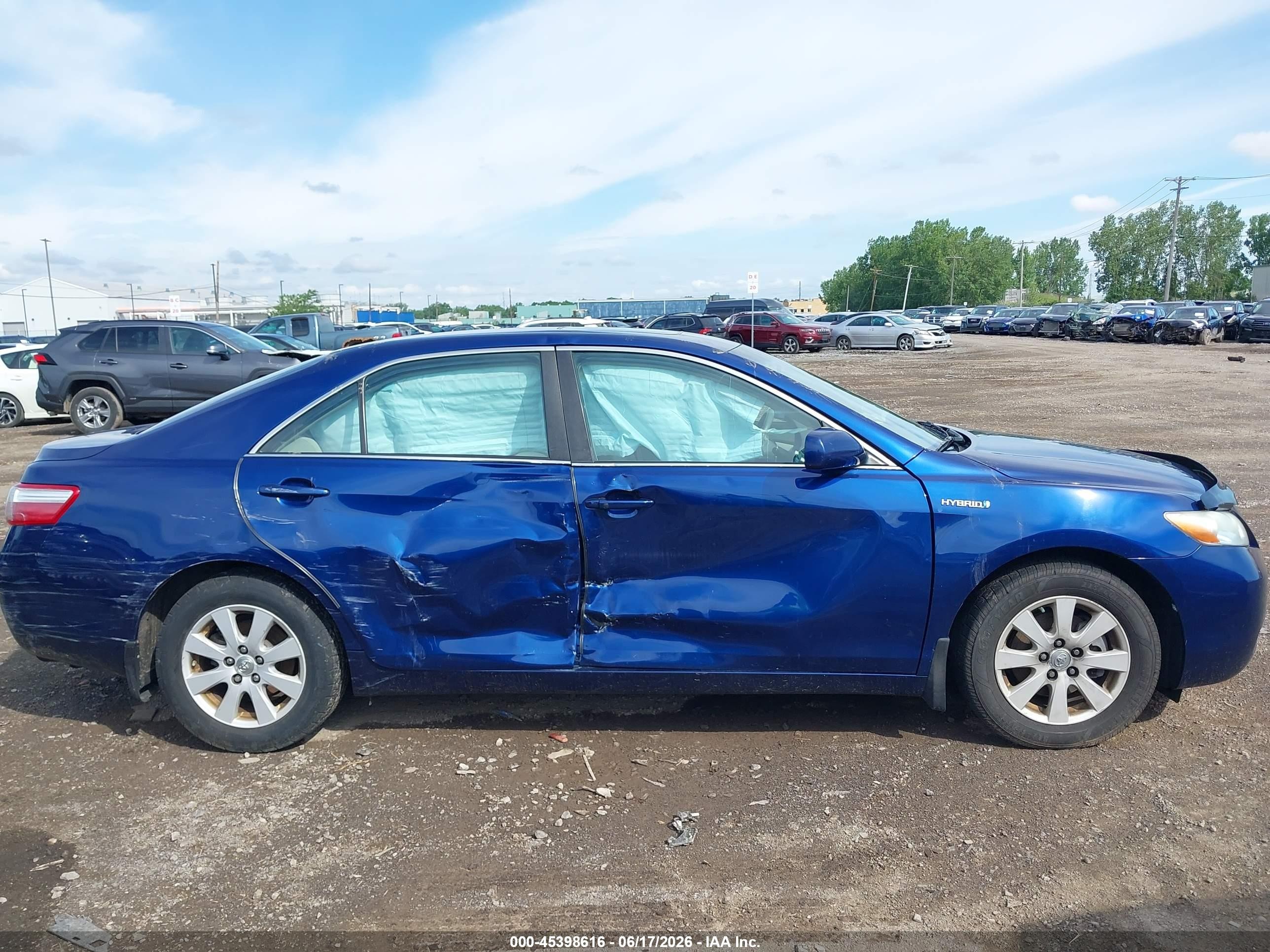 2009 Toyota Camry Hybrid   Blue vin: 4T1BB46K89U097792
