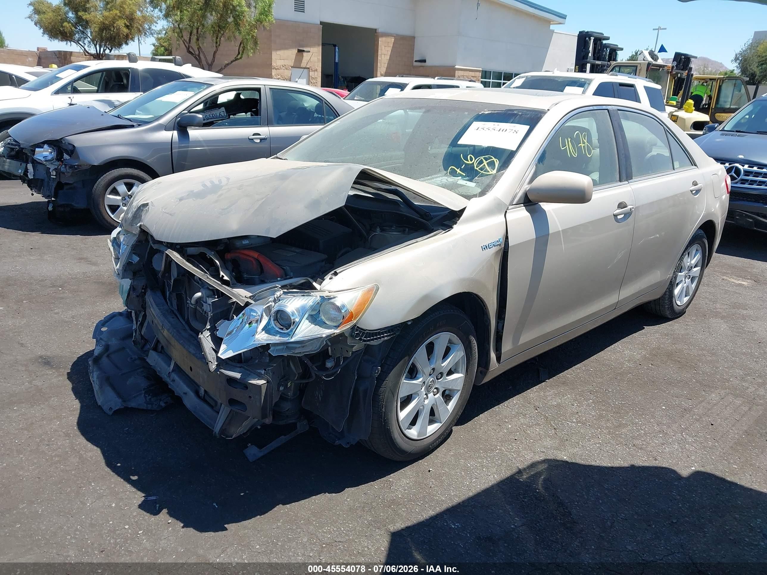 2009 Toyota Camry Hybrid   Бежевый vin: 4T1BB46K89U107818
