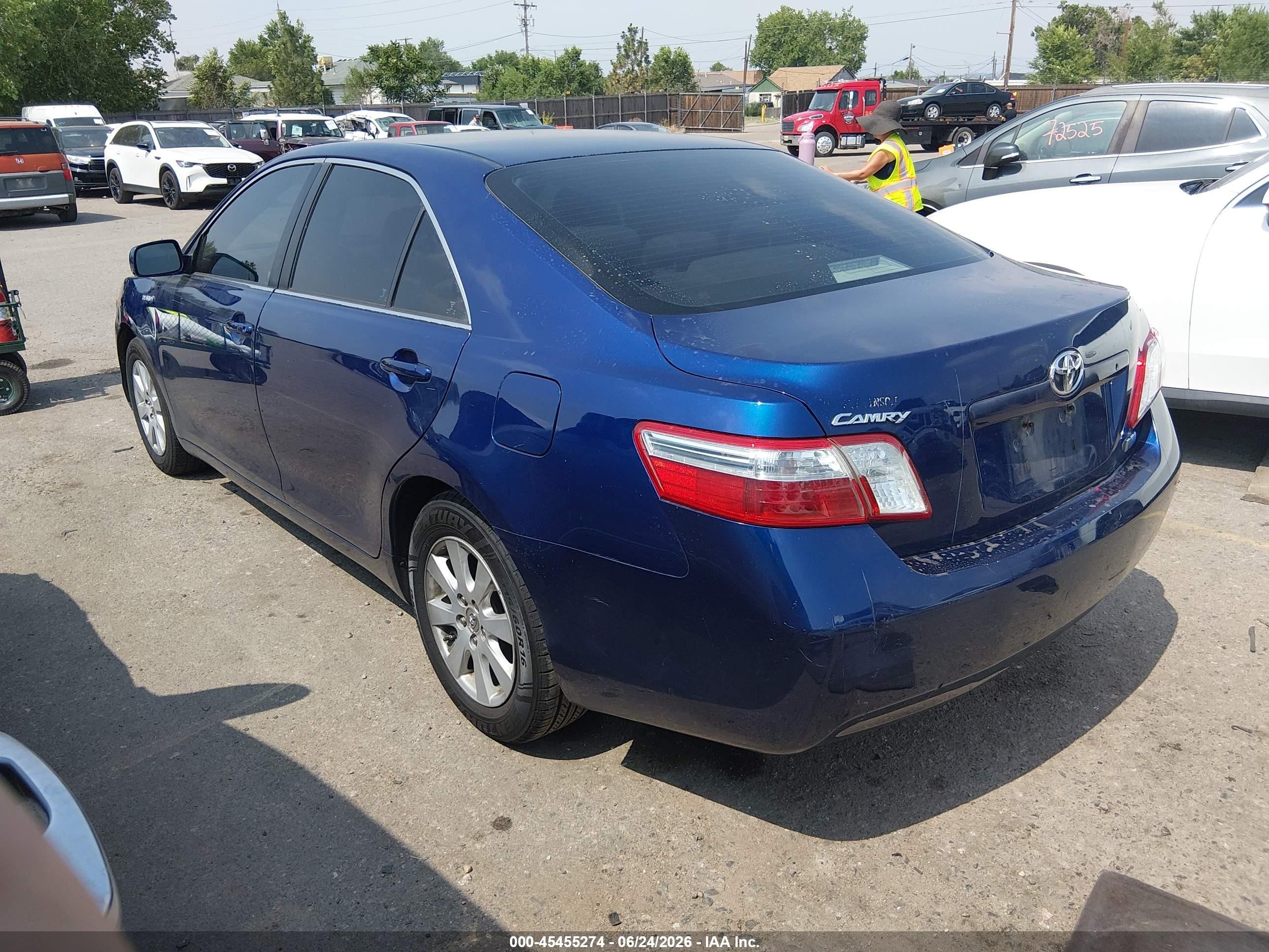2007 Toyota Camry Hybrid   Blue vin: 4T1BB46K97U027568