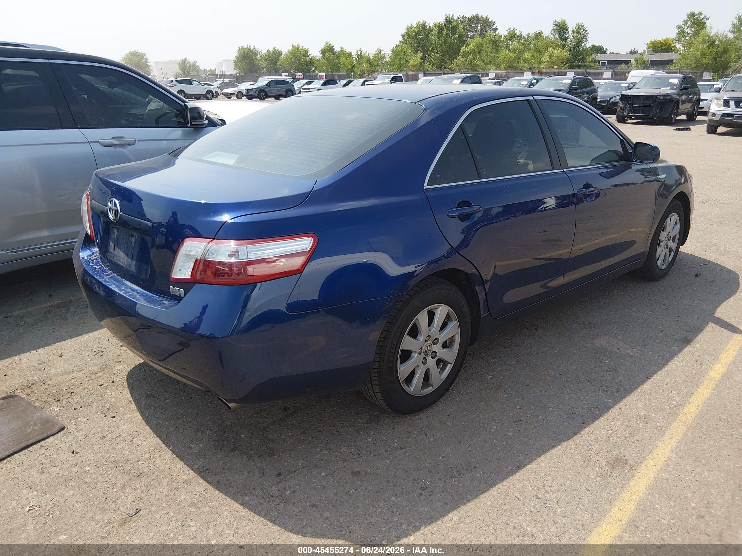 2007 Toyota Camry Hybrid   Blue vin: 4T1BB46K97U027568