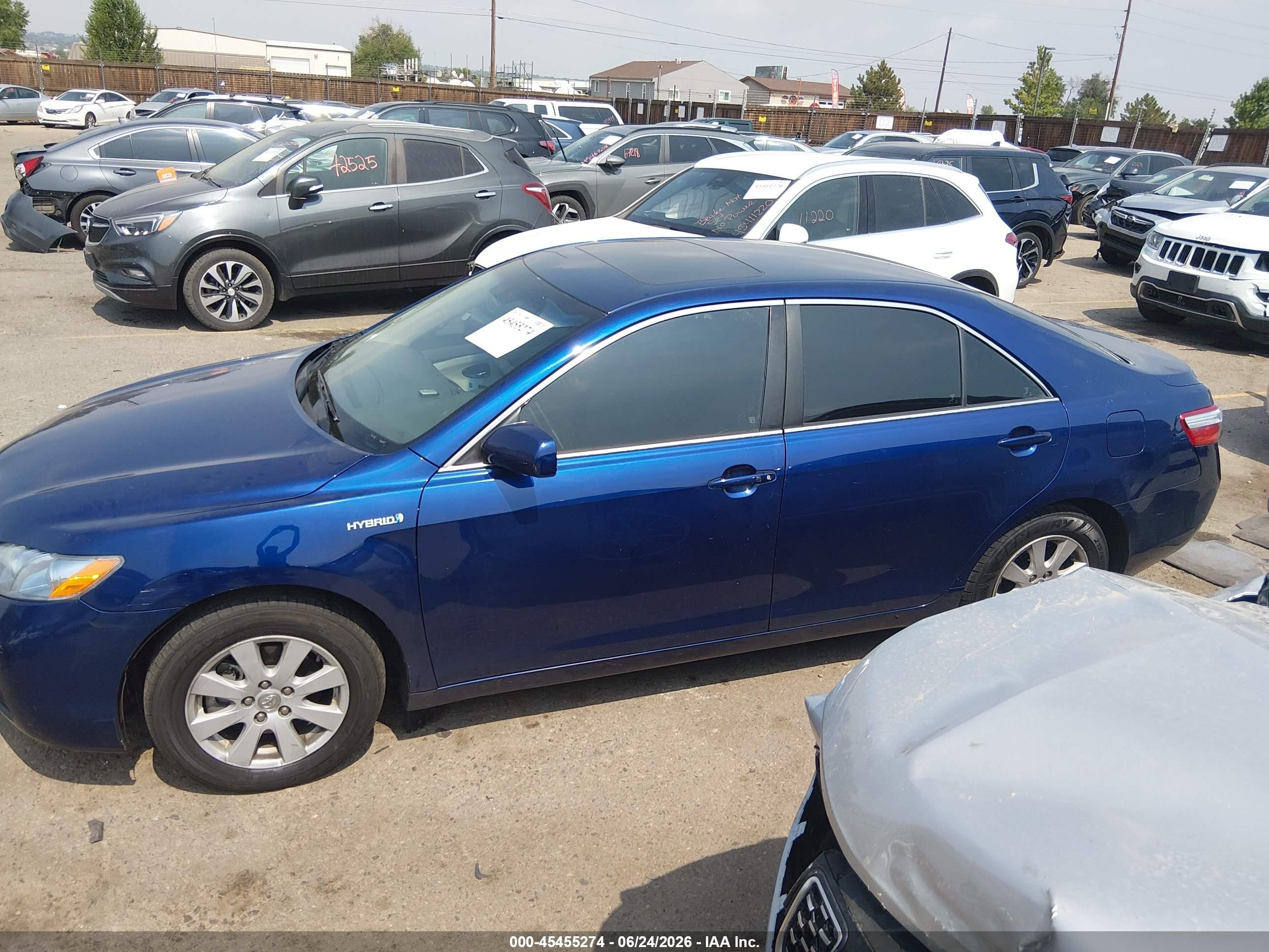 2007 Toyota Camry Hybrid   Blue vin: 4T1BB46K97U027568