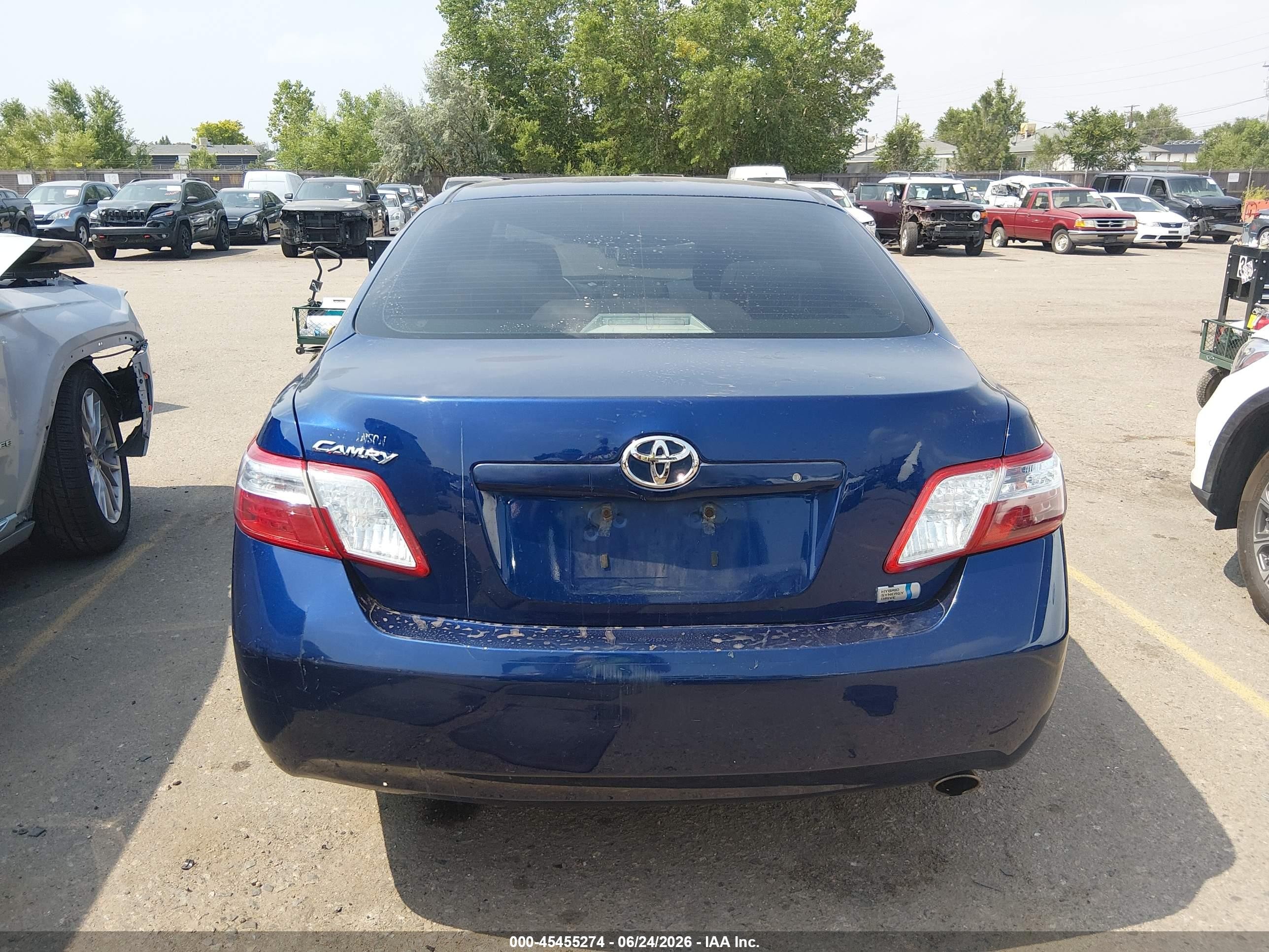 2007 Toyota Camry Hybrid   Blue vin: 4T1BB46K97U027568